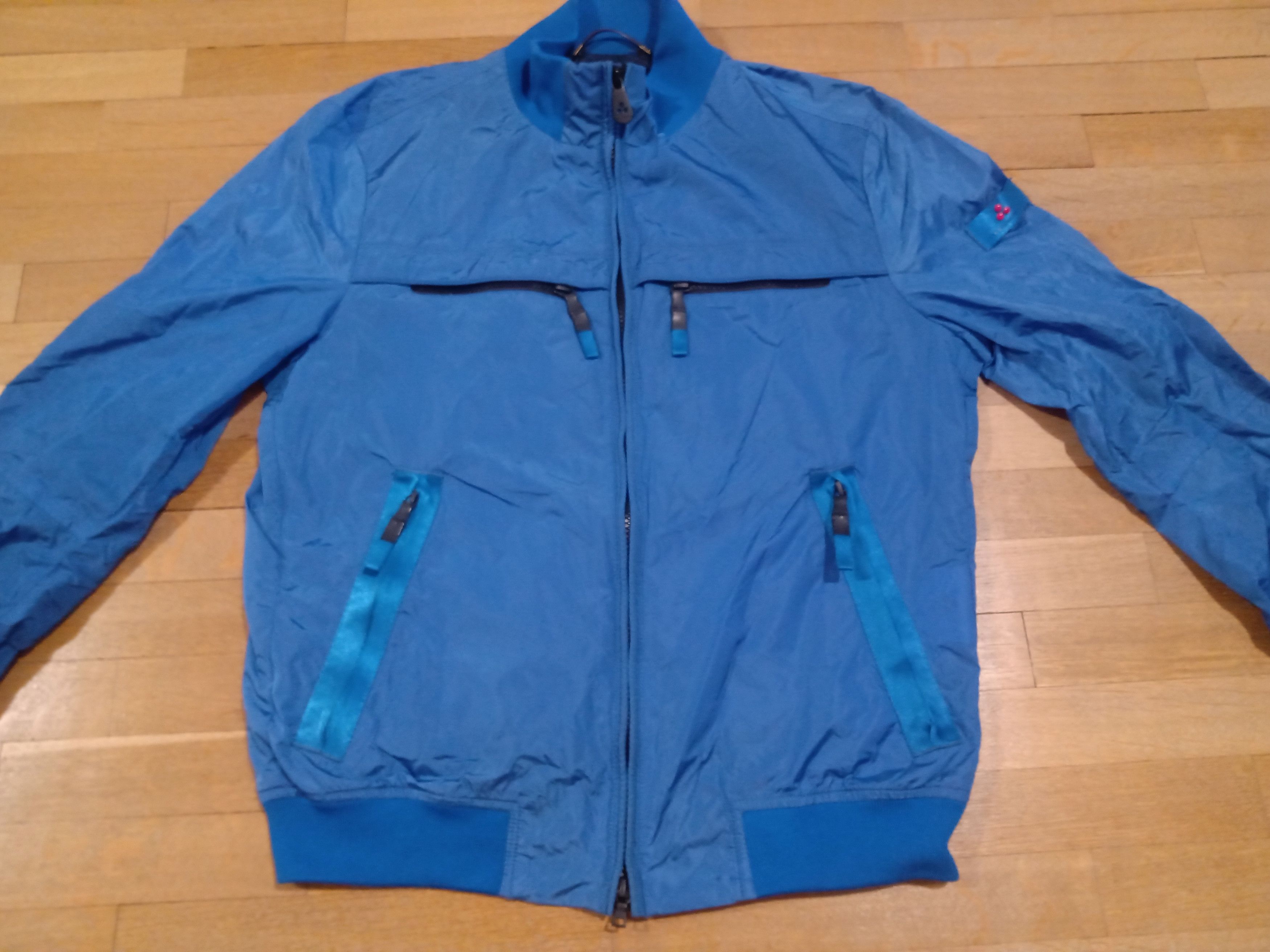 Peuterey Peuterey Sands NB 02 Light Bomber Jacket Shiny Nylon Blue Size US M / EU 48-50 / 2 - 2 Thumbnail