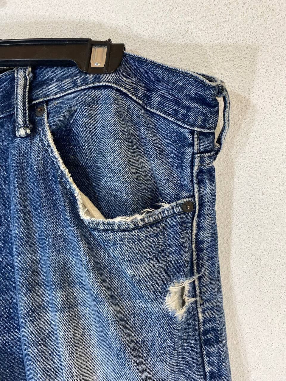 Levi's levis 514 distressed denim nice design Size US 42 / EU 58 - 9 Thumbnail