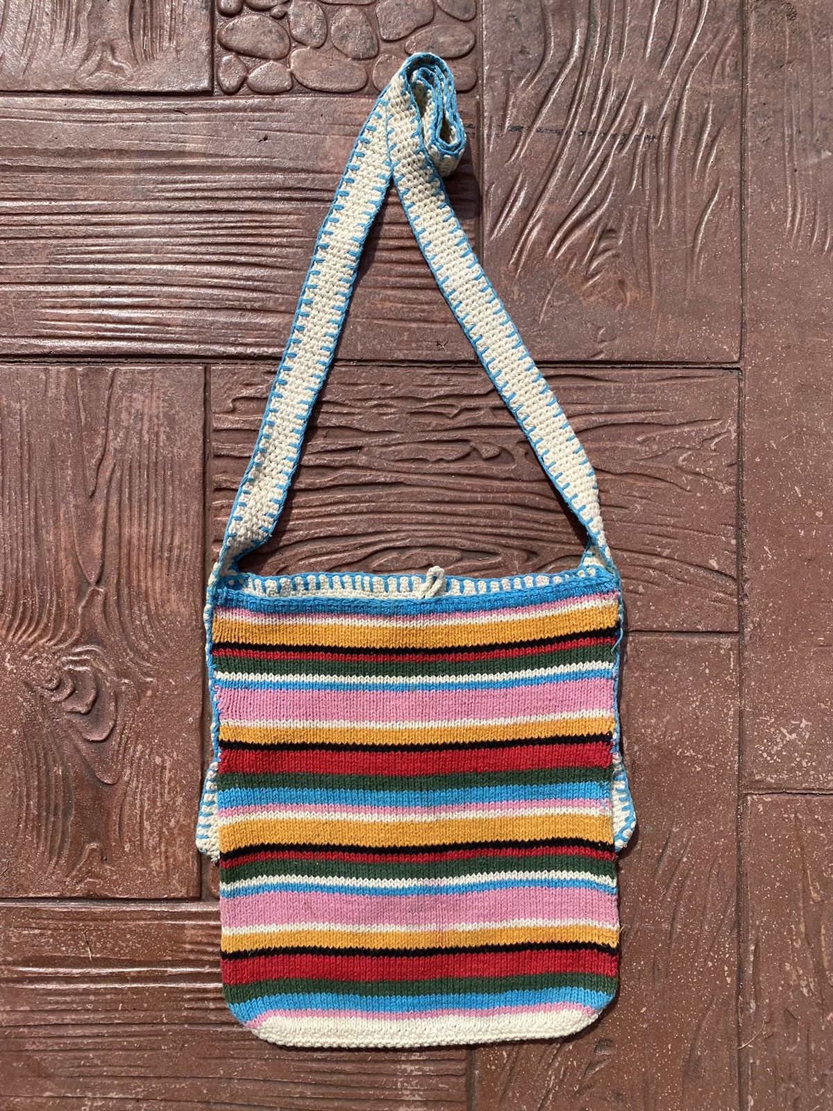 Hysteric Glamour ‼️ARCHIVED‼️90s HYSTERIC GLAMOUR Crochet Knit Sling Bag Size ONE SIZE - 12 Thumbnail