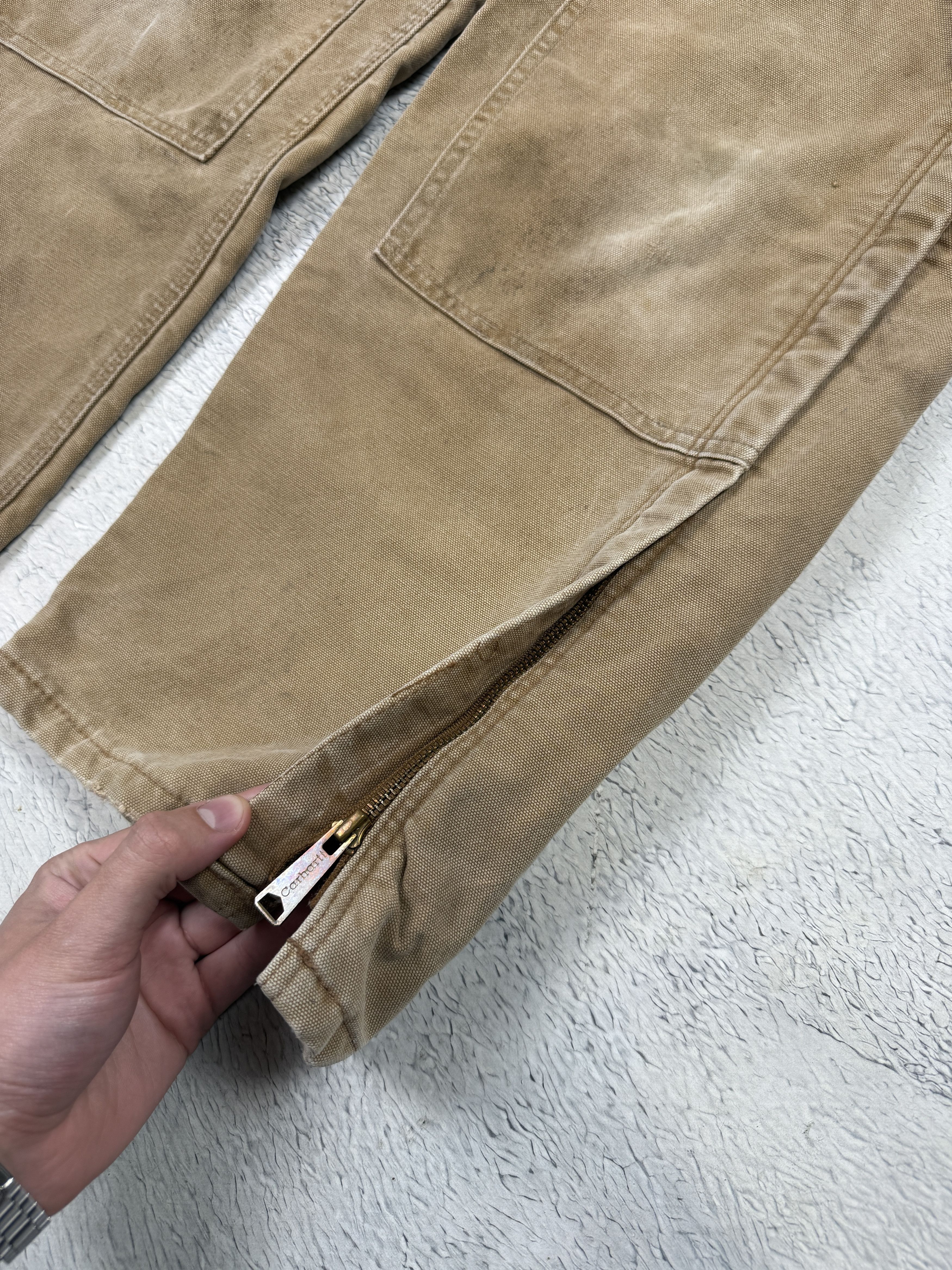 Carhartt Carhartt Vintage Overalls R02 Brown Carpenter Painted Faded Size US 32 / EU 48 - 10 Thumbnail