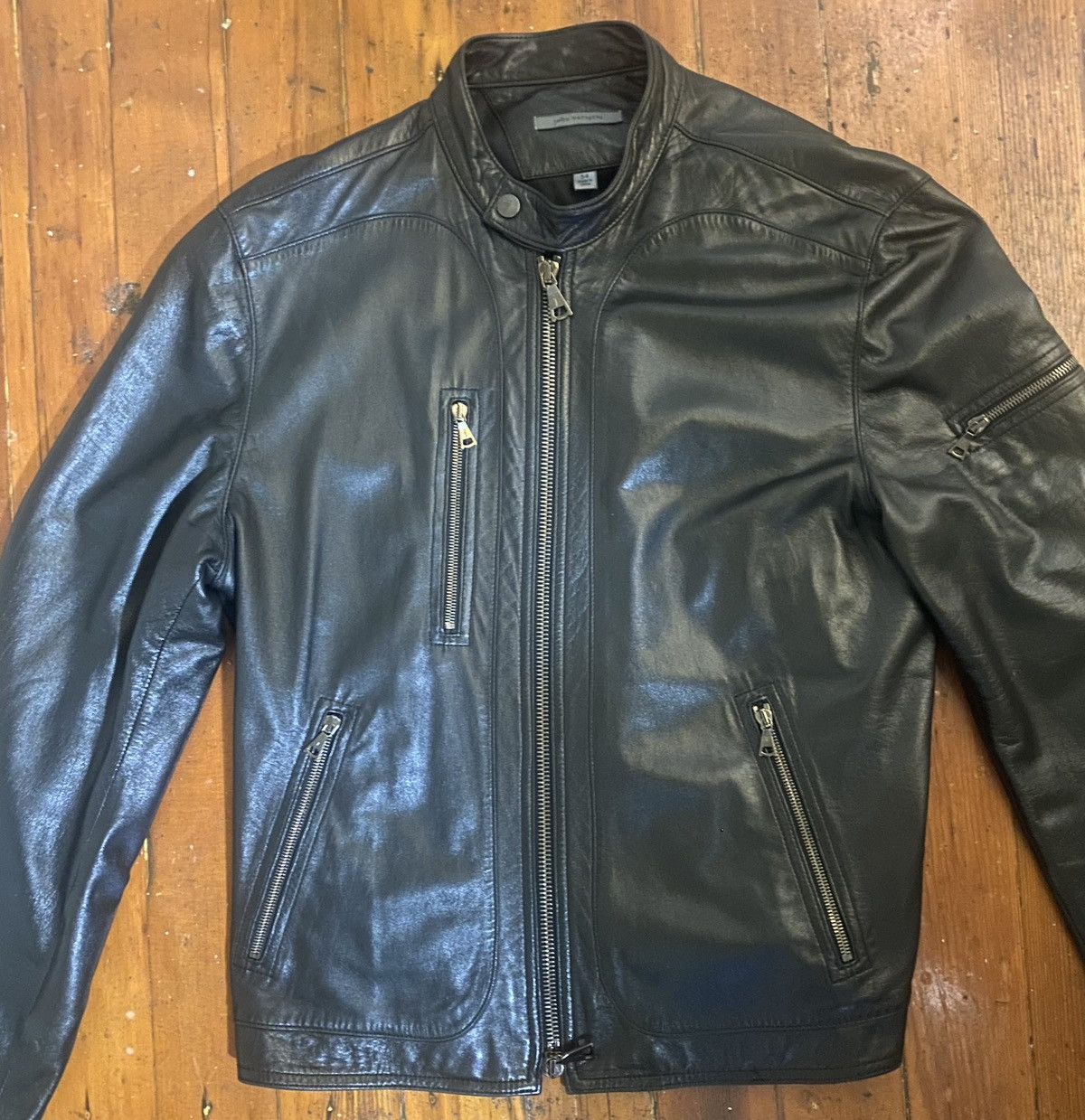 John Varvatos John Varvatos 2k Rock Star Black Leather Jacket Size US L / EU 52-54 / 3 - 8 Thumbnail