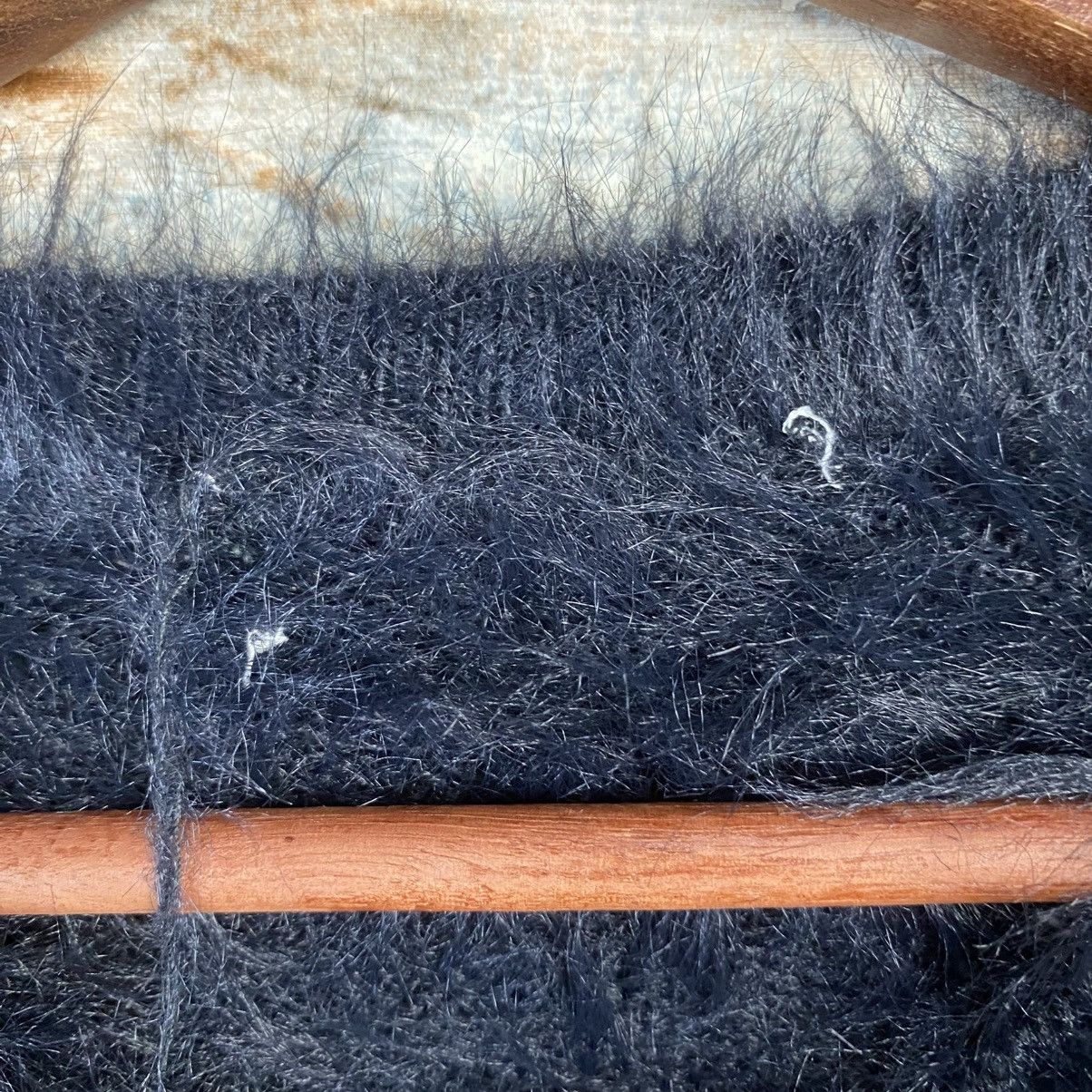 Homespun Knitwear DL Japanese Brand Black Mohair Knitwear #C1173 Size S / US 4 / IT 40 - 10 Thumbnail