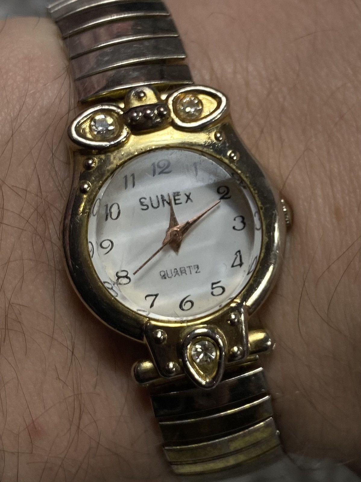 Vintage Sunex Elegant Gold-Tone Ladies Watch - Japanese Brand Size ONE SIZE - 3 Thumbnail
