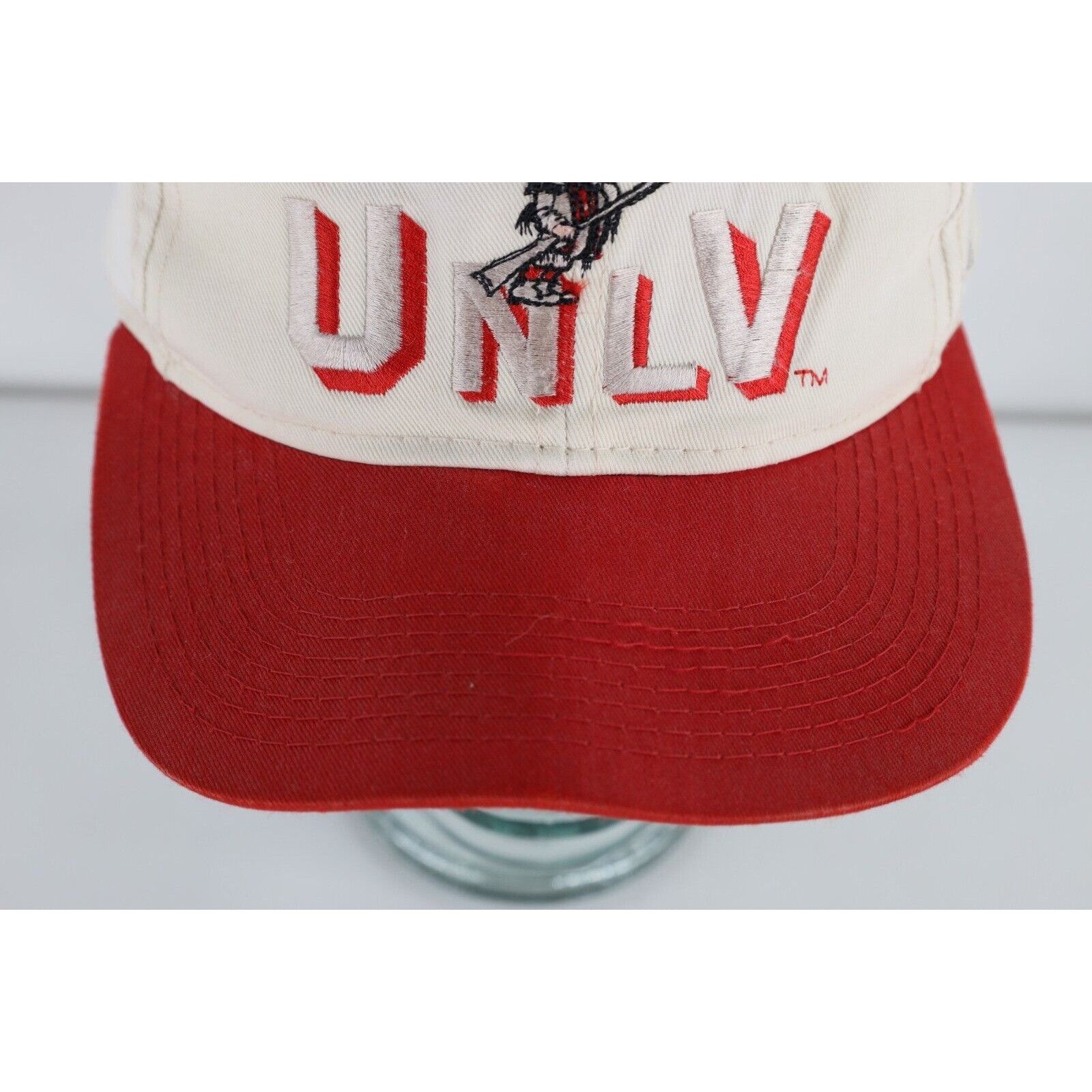 Vintage Vintage 90s Distressed UNLV Running Rebels Snapback Hat Size ONE SIZE - 2 Thumbnail