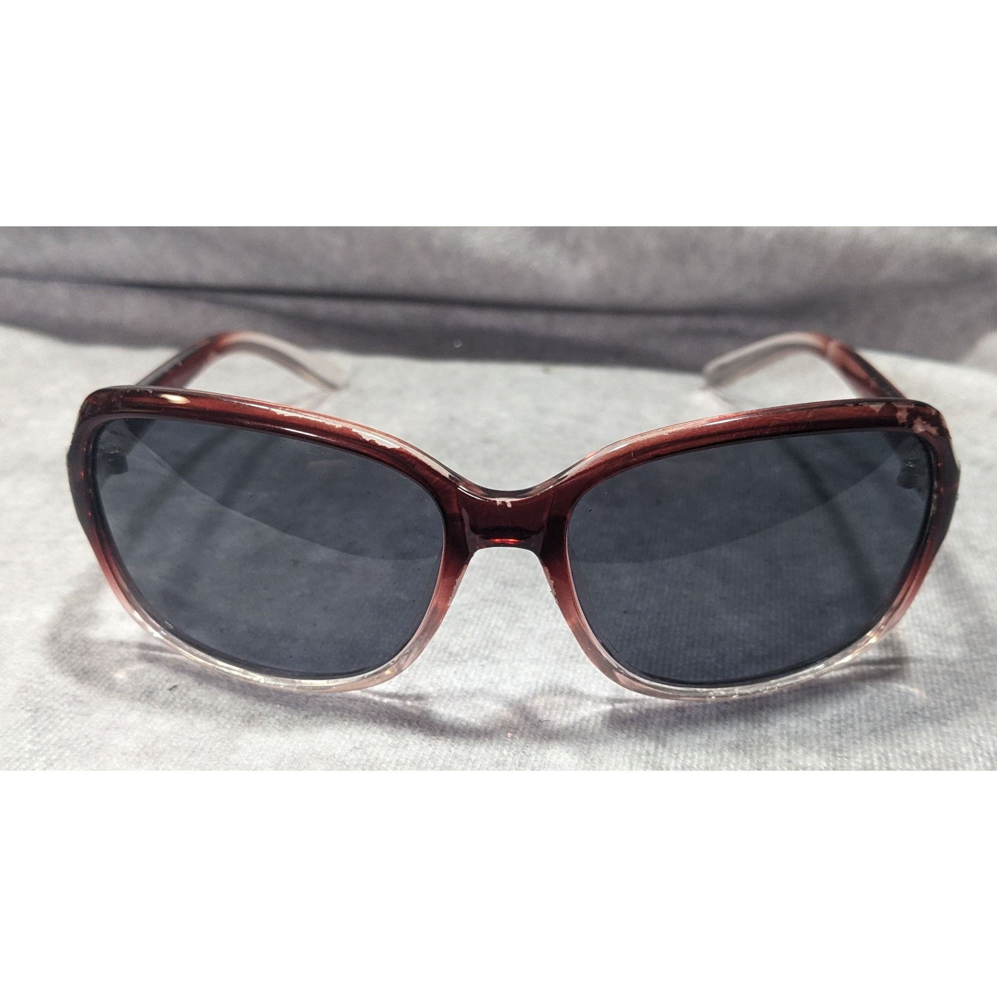 Foster Grant Foster Grant Red And Clear Ombre Sunglasses With Rhinestone Size ONE SIZE - 1 Thumbnail