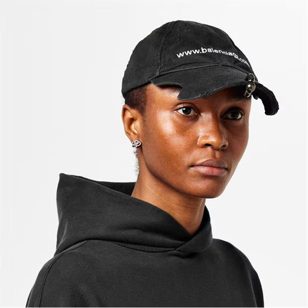 Balenciaga o1g2r1mq0924 Size: M / Cap in Black & White Size ONE SIZE - 5 Thumbnail