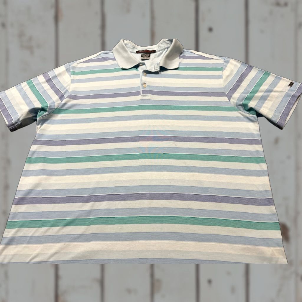 Nike Tiger Woods Collection Nike Dri-Fit Mens Golf Polo Shirt XL Multicolor Short Sleeve Activewear Size US XL / EU 56 / 4 - 1 Thumbnail