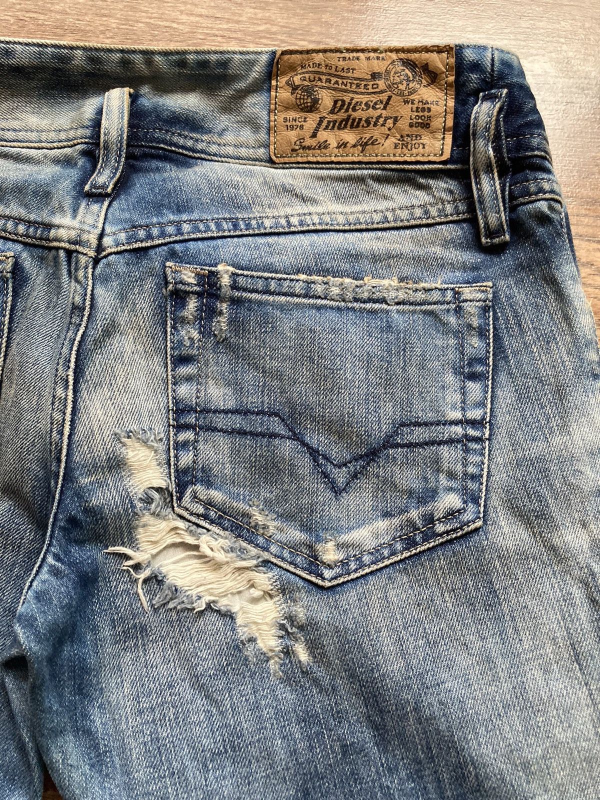 Diesel × Hysteric Glamour Distressed Italy Diesel denim jeans Size US 27 - 7 Thumbnail