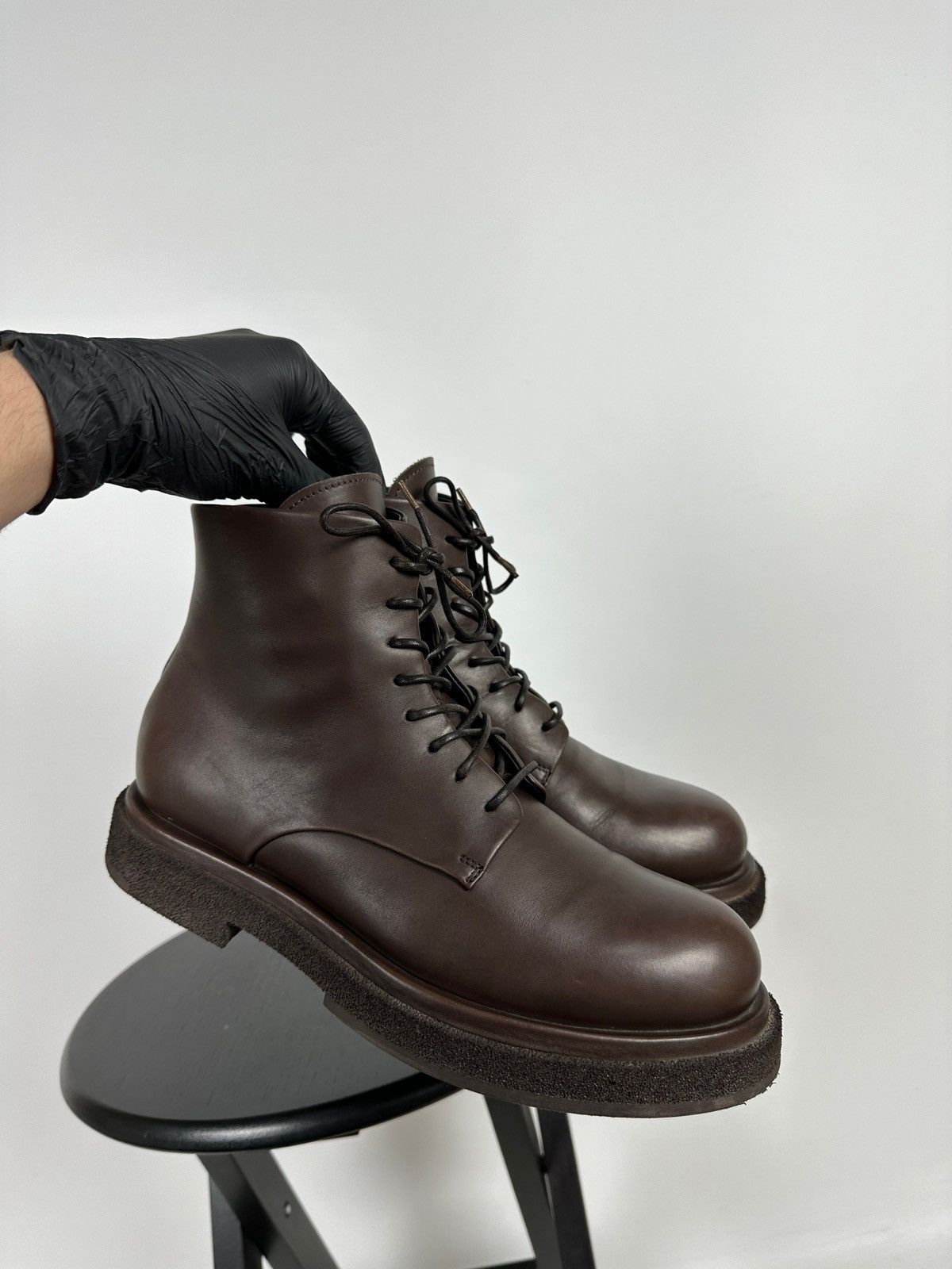 Officine Creative Officine Creative Lace Up Brown Leather Boots Size US 10 / IT 40 - 9 Thumbnail