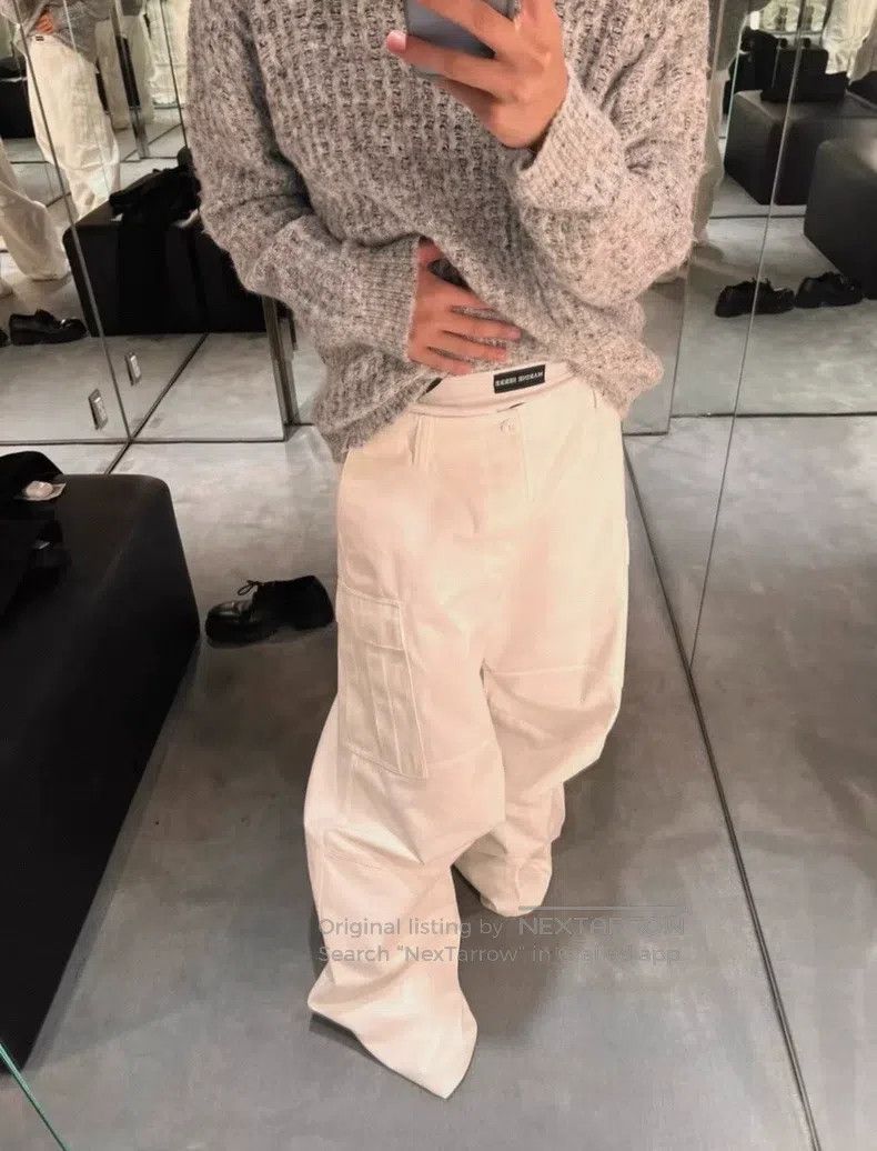 Balenciaga Balenciaga size XXS White Coated Oversized Heavy Duty Work Size US 27 - 7 Thumbnail