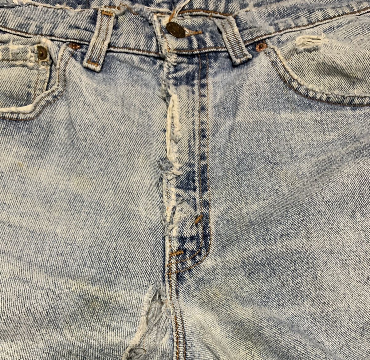 Levi's Vintage 90s Levis 512 Slim Taper Faded Blue Jeans Distressed Size US 33 - 10 Thumbnail