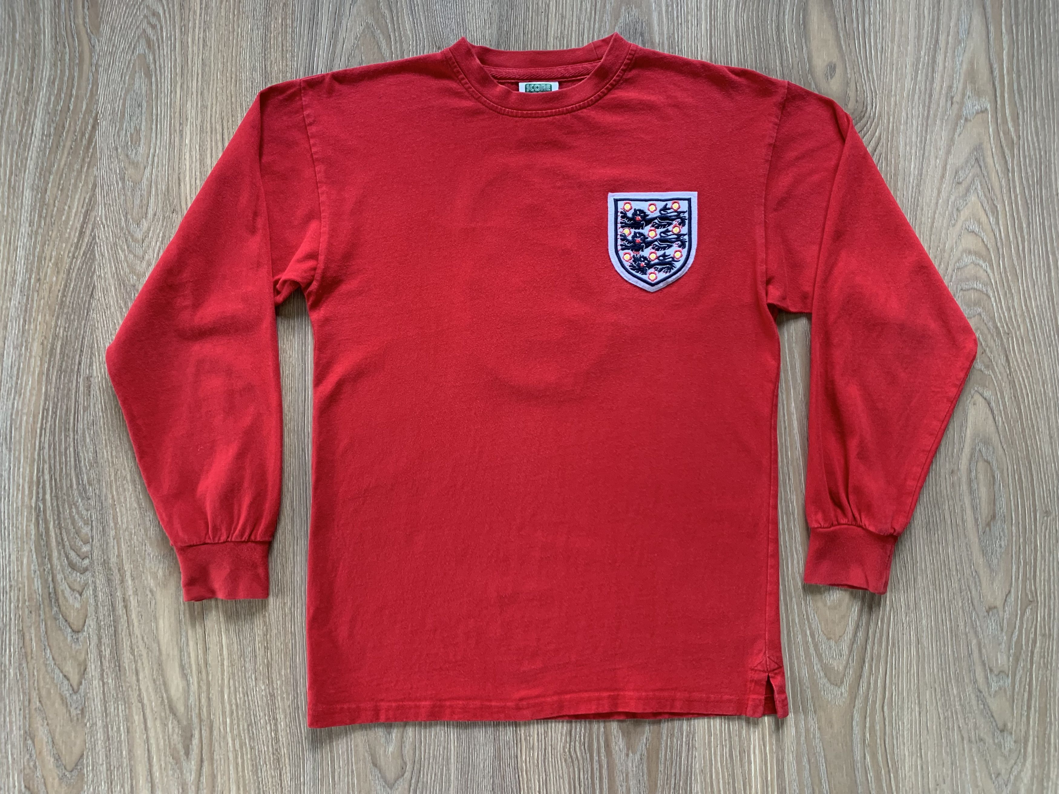 Vintage Vintage Score Draw England Long Sleeve T-Shirt Size US S / EU 44-46 / 1 - 2 Thumbnail
