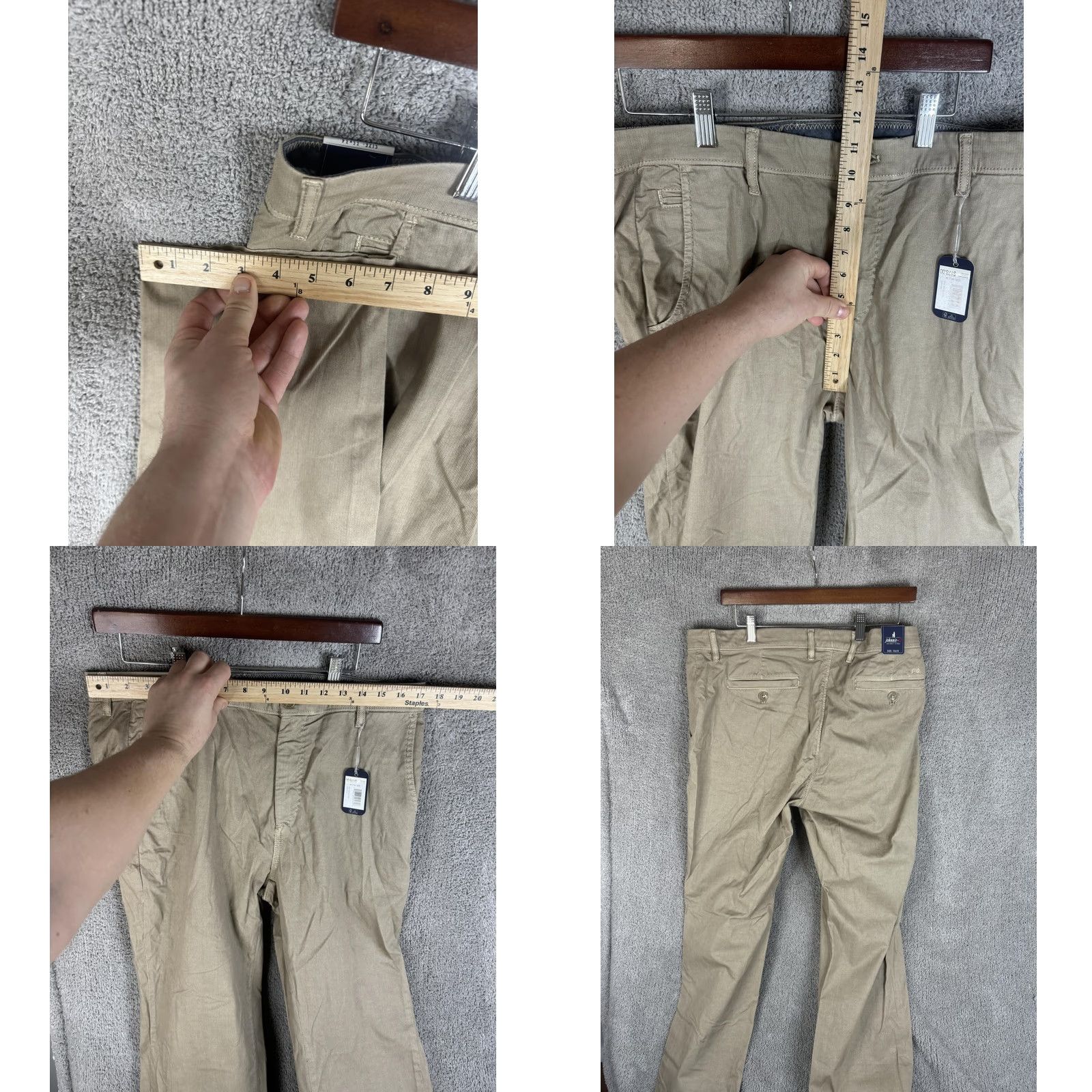 johnnie-O johnnie-O Pants Mens 35x34 Khaki Stretch Chino 5 Pocket Cotton Beige Casual Business N/A Size US 35 - 8 Thumbnail