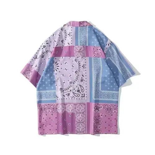 Japanese Brand × Vintage Paisley Patchwork Button Up Short Sleeve Size US XL / EU 56 / 4 - 4 Thumbnail