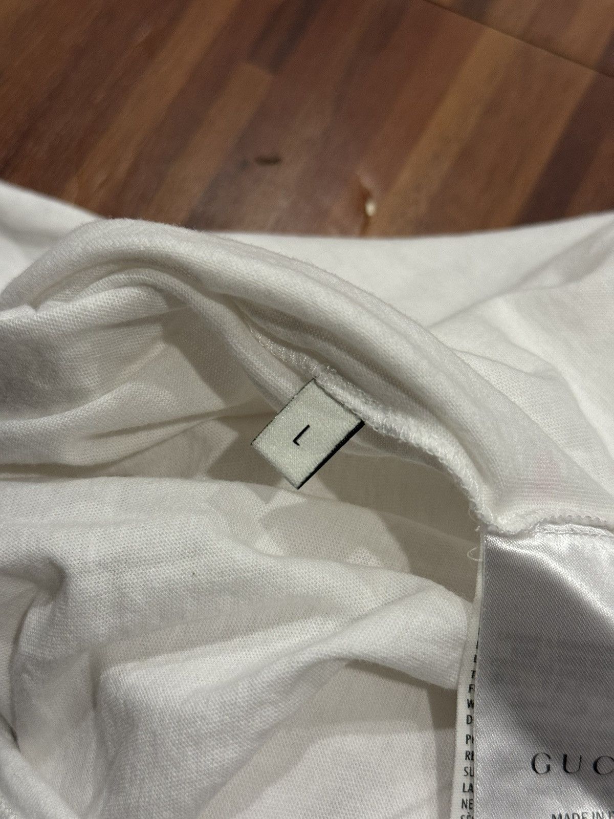 Gucci Gucci Washed Jersey Oversize T-Shirt 'White' Size US L / EU 52-54 / 3 - 9 Thumbnail
