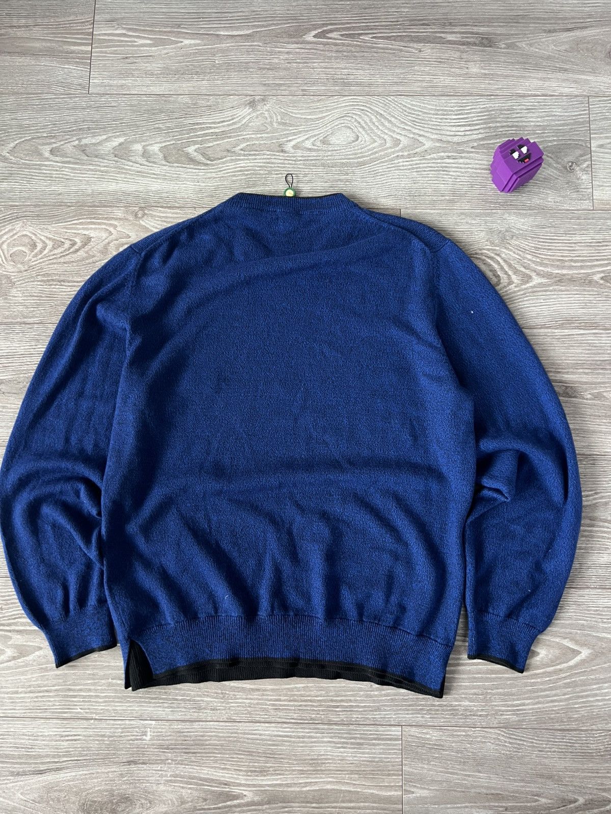 Kenzo Rare Wool Kenzo Embroidered Logo Luxuxry Blue Sweater Size US XXL / EU 58 / 5 - 23 Thumbnail