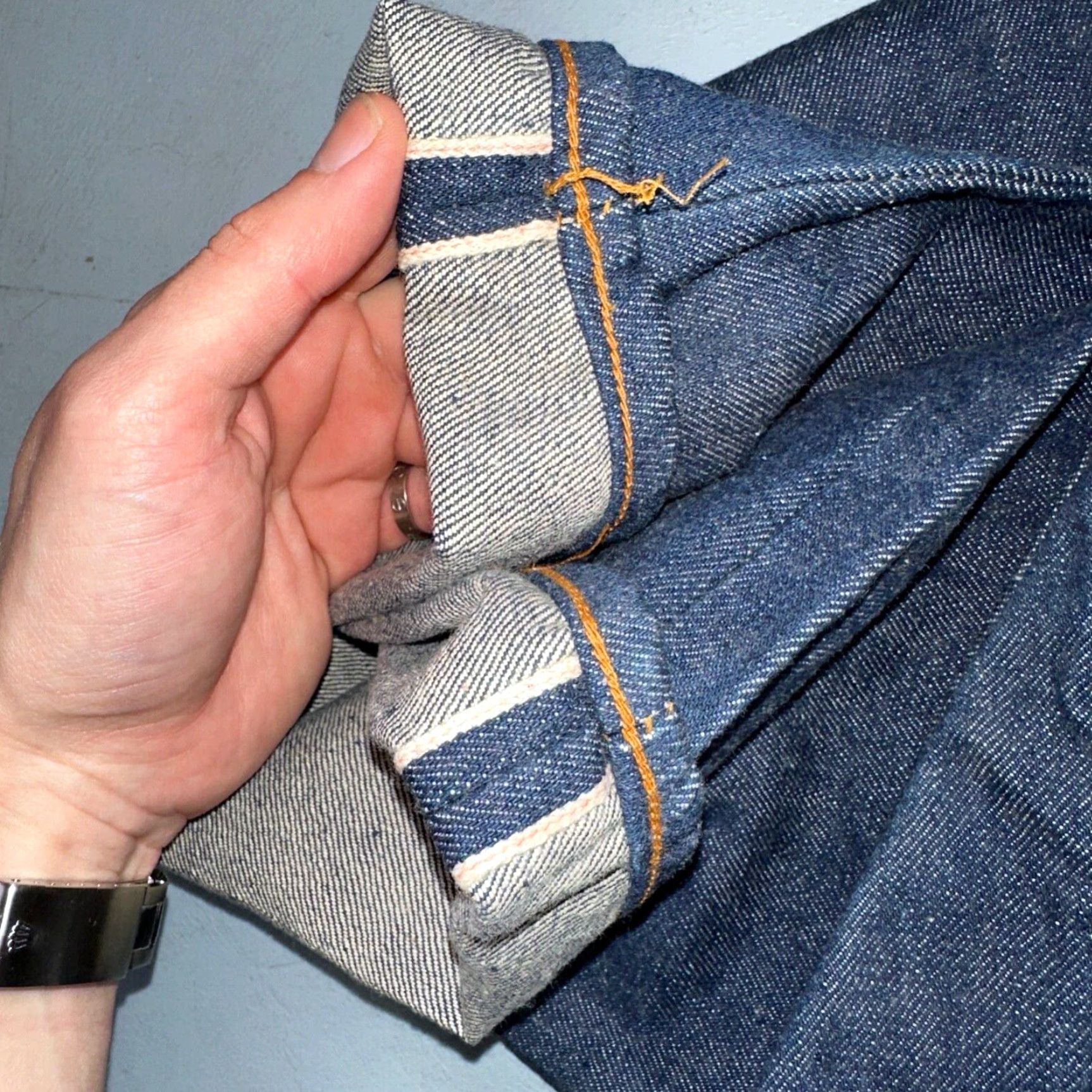 Levi's VINTAGE Levi's 501 Jeans 70s Deadstock Redline Selvedge Dark Wash Adult Men 29x36 Rare Size US 29 - 4 Thumbnail