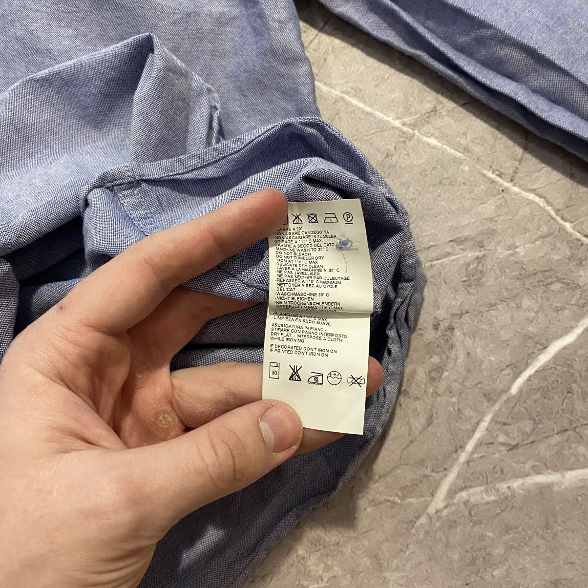 Vivienne Westwood VIVIENNE WESTWOOD BLUE SHIRT SMALL LOGO Size US M / EU 48-50 / 2 - 10 Thumbnail
