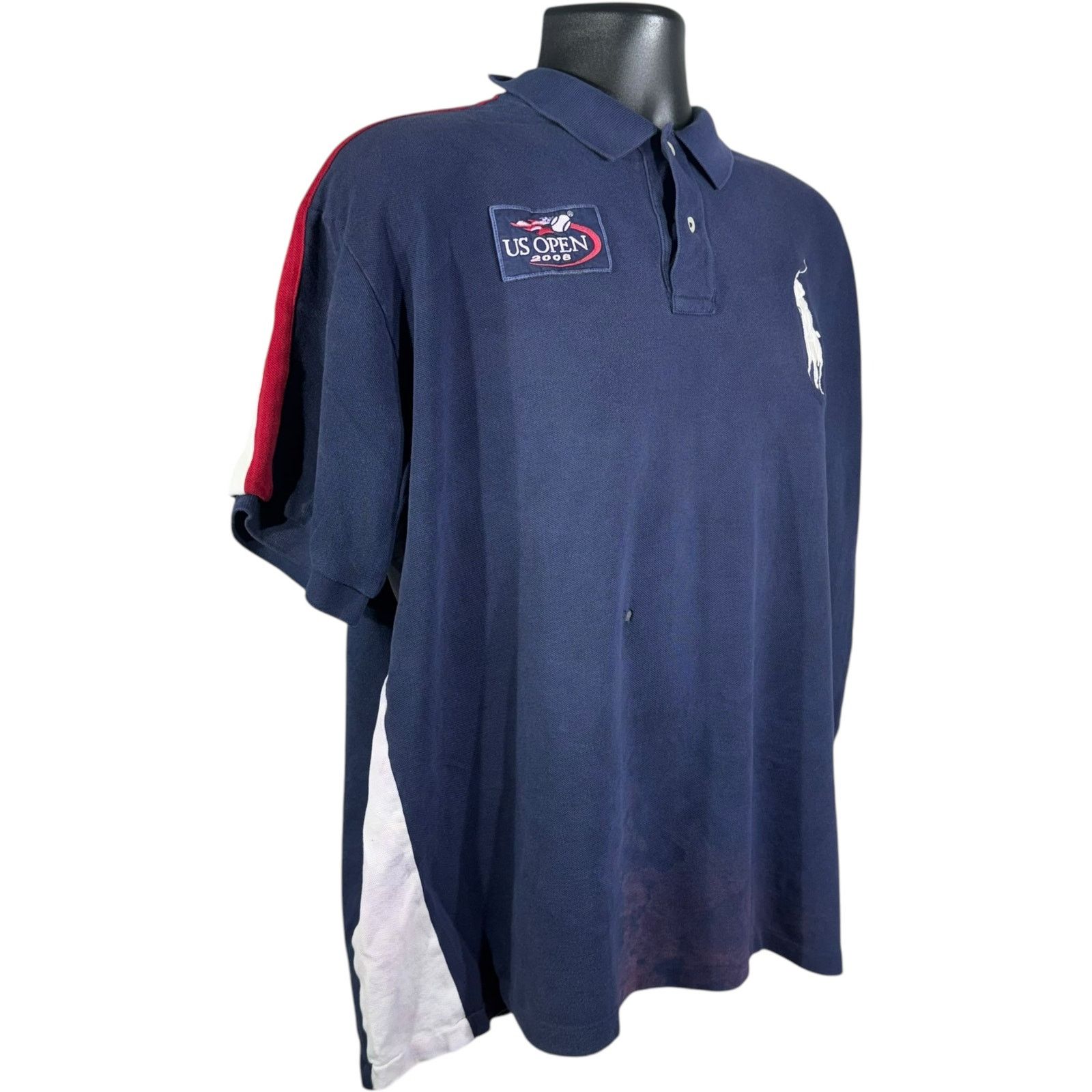 Polo Ralph Lauren Polo Ralph Lauren US Open Promo Short Sleeve Polo 2006 Size US XXL / EU 58 / 5 - 4 Thumbnail