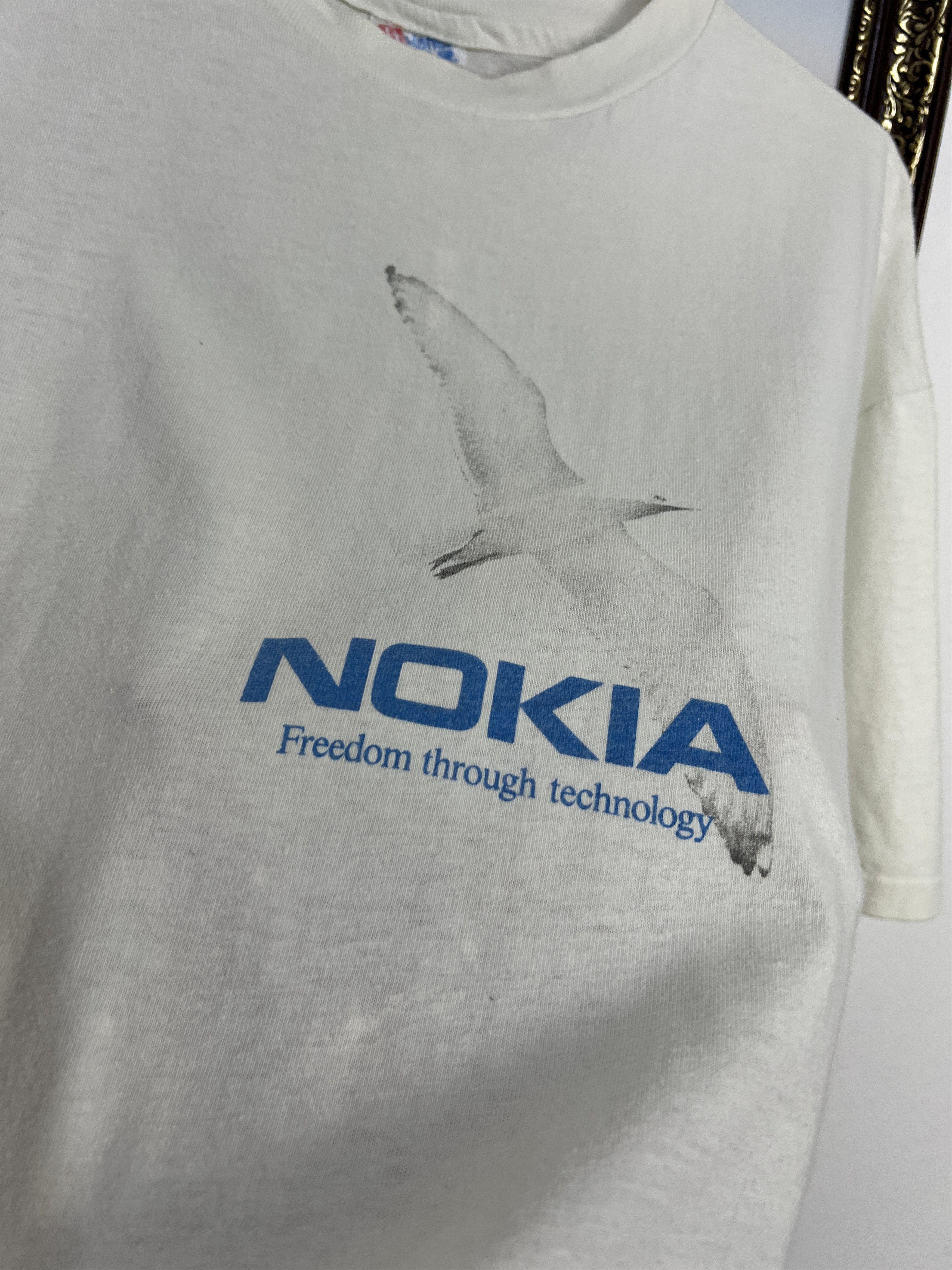 Vintage Vintage 90’s Nokia Connect Shirt Freedom Throught Technology Size US XL / EU 56 / 4 - 6 Thumbnail