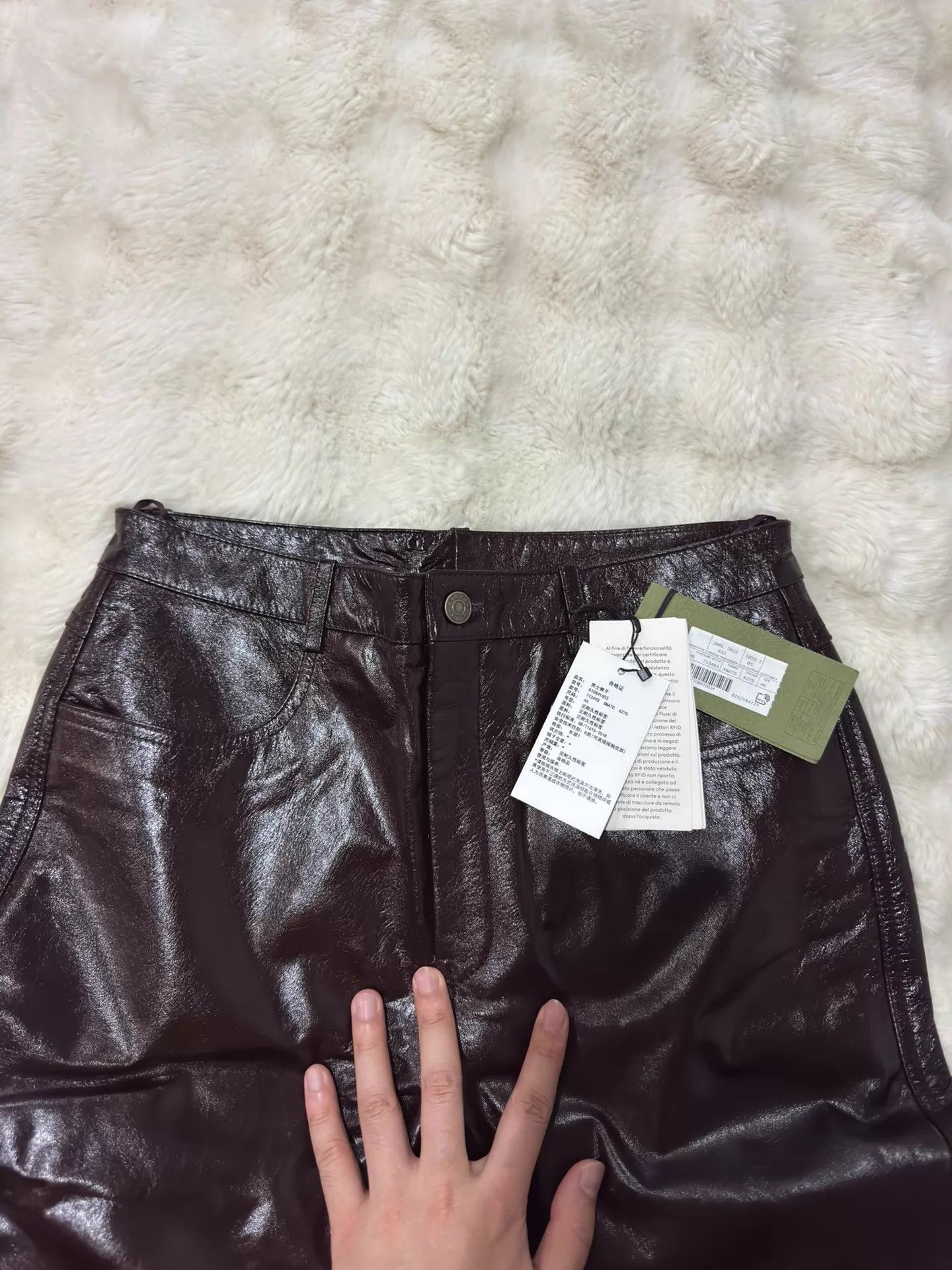 Gucci Gucci Men's Angola Red Lambskin Trousers Size 46 Size US 30 / EU 46 - 2 Thumbnail