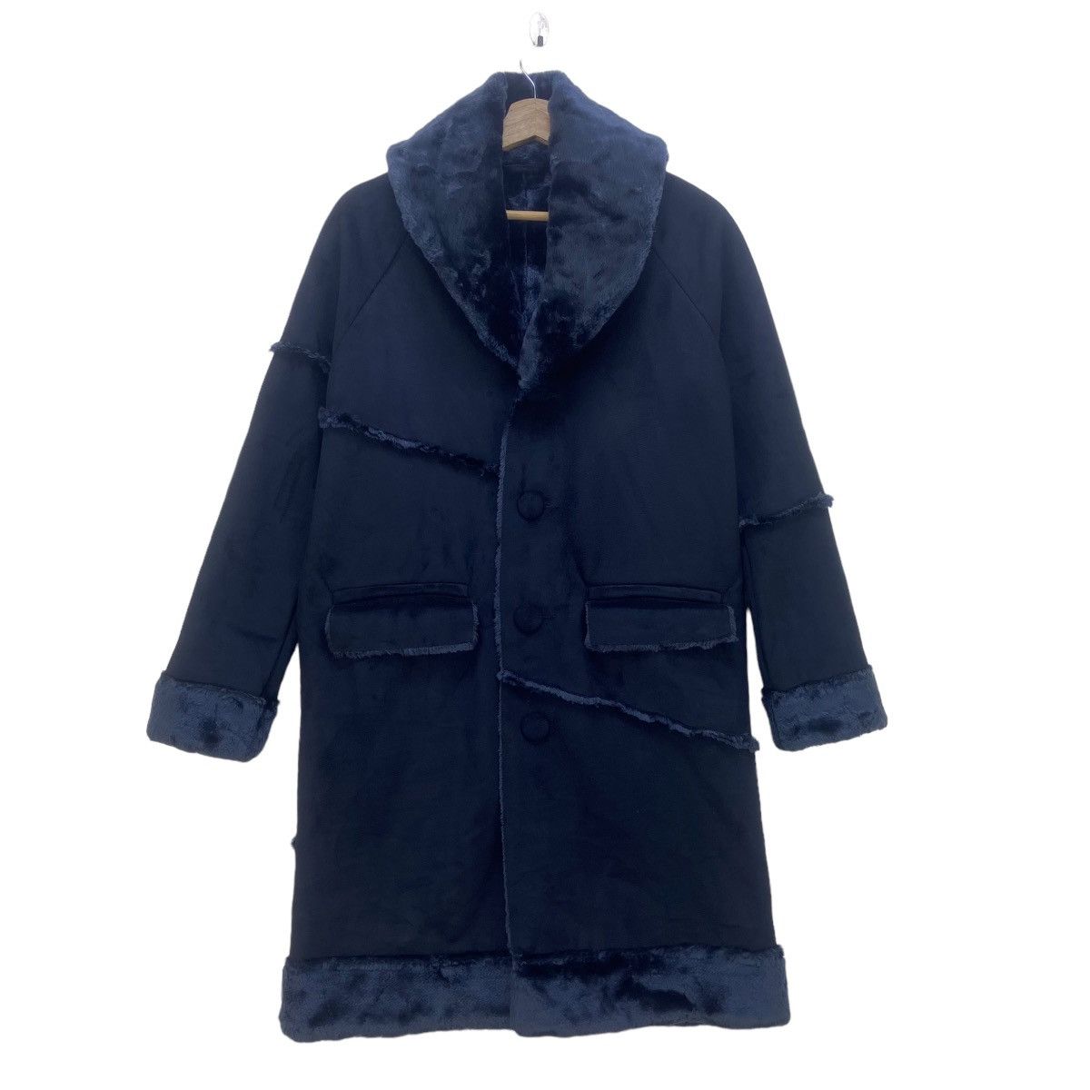 Japanese Brand MYC Contrive Japanese Brand Faux Fur Long Coat Size S / US 4 / IT 40 - 4 Thumbnail