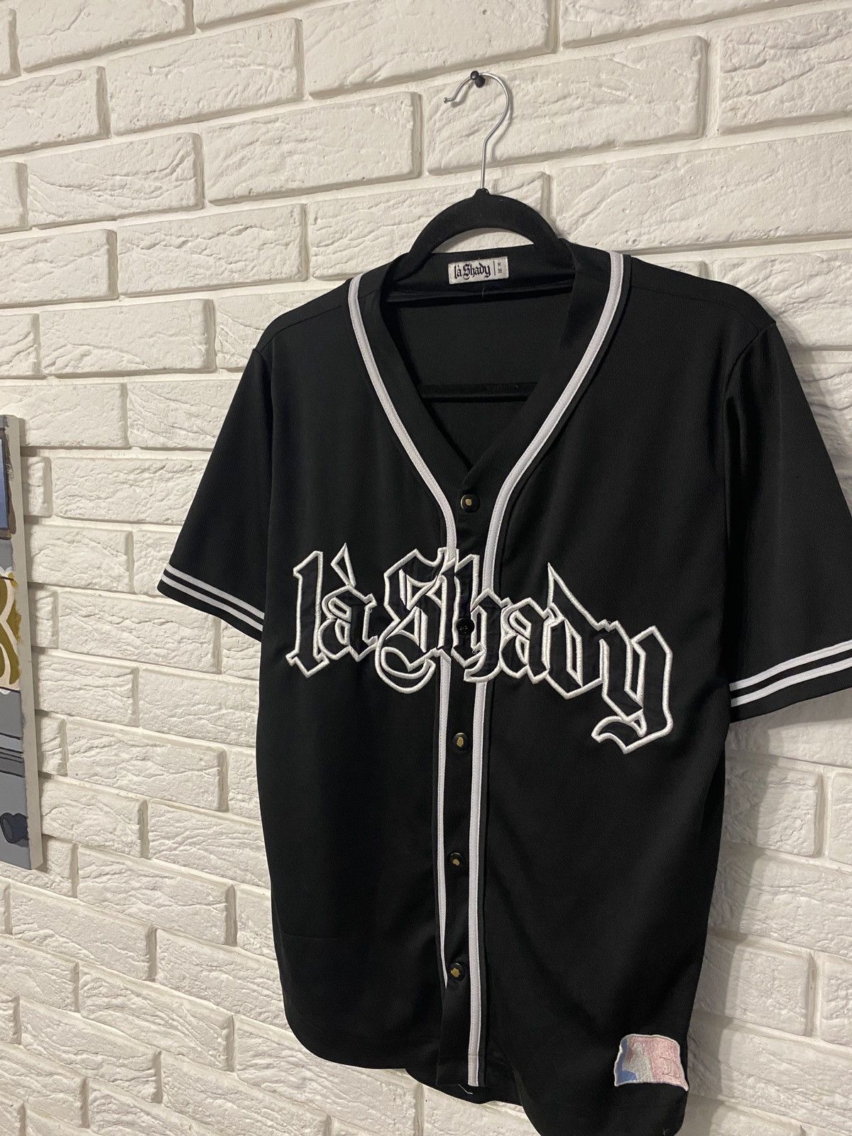 Eminem × Rap Tees × Vintage Vintage Eminem La Shady MLB Jersey Shirt Size US M / EU 48-50 / 2 - 2 Thumbnail