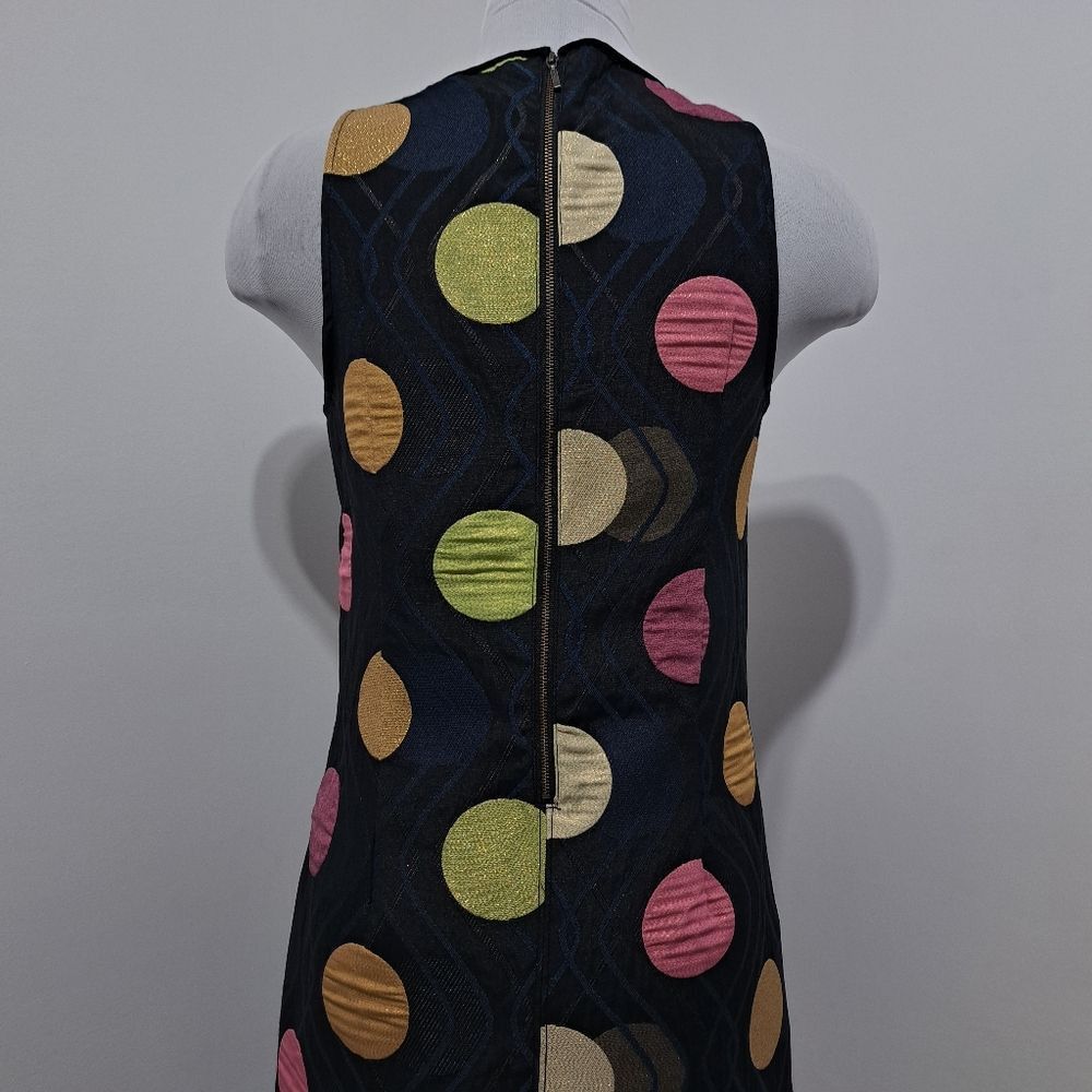 Anthropologie Anthropologie Maeve Tilde Polka Dot Palooza Retro Mod Metallic XS Black Motif NW Size XS / US 0-2 / IT 36-38 - 14 Thumbnail