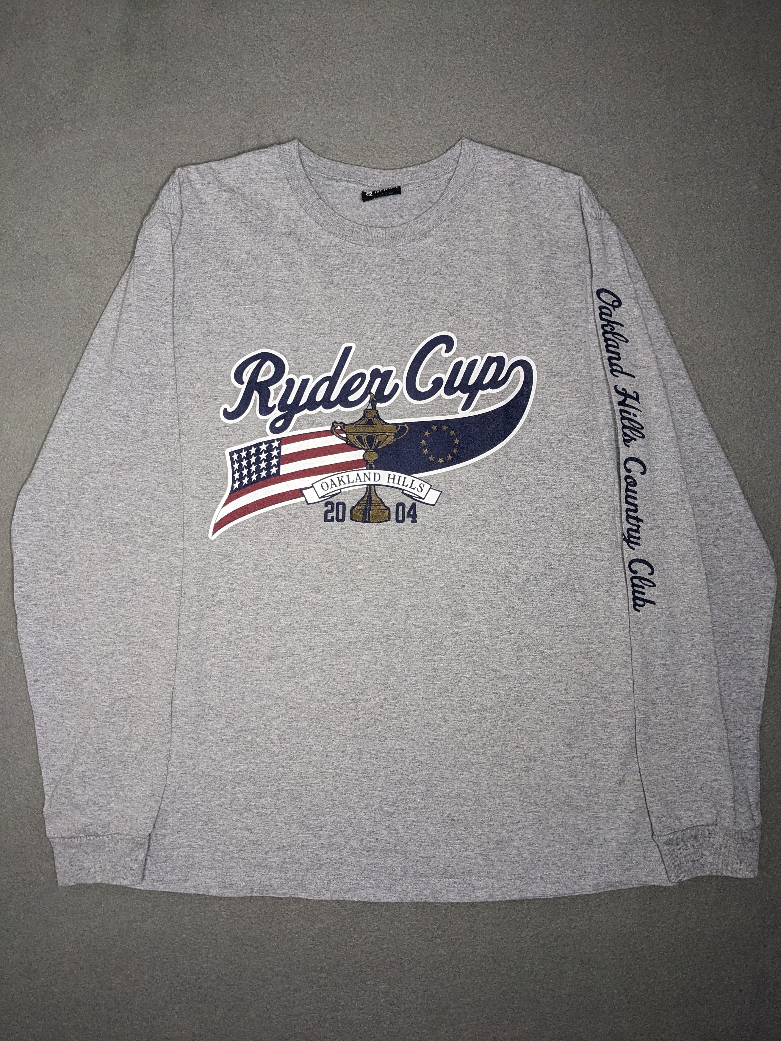 Gear for Sports VTG Ryder Cup 2004 Long Sleeve Shirt Large Graphic Tee Golf Size US L / EU 52-54 / 3 - 1 Thumbnail