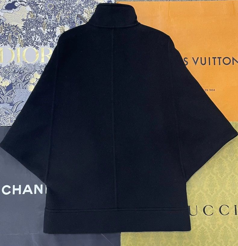 Louis Vuitton Louis Vuitton Black lining presbyopic wool zip-up coat Size XXS / US 00 / IT 34 - 3 Thumbnail