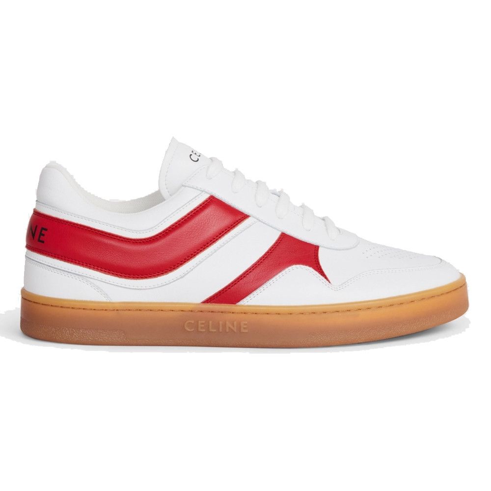 Celine o1bcso1str0625 349223338C Low-Top Sneakers Optic White/Red Size US 11 / EU 44 - 1 Thumbnail
