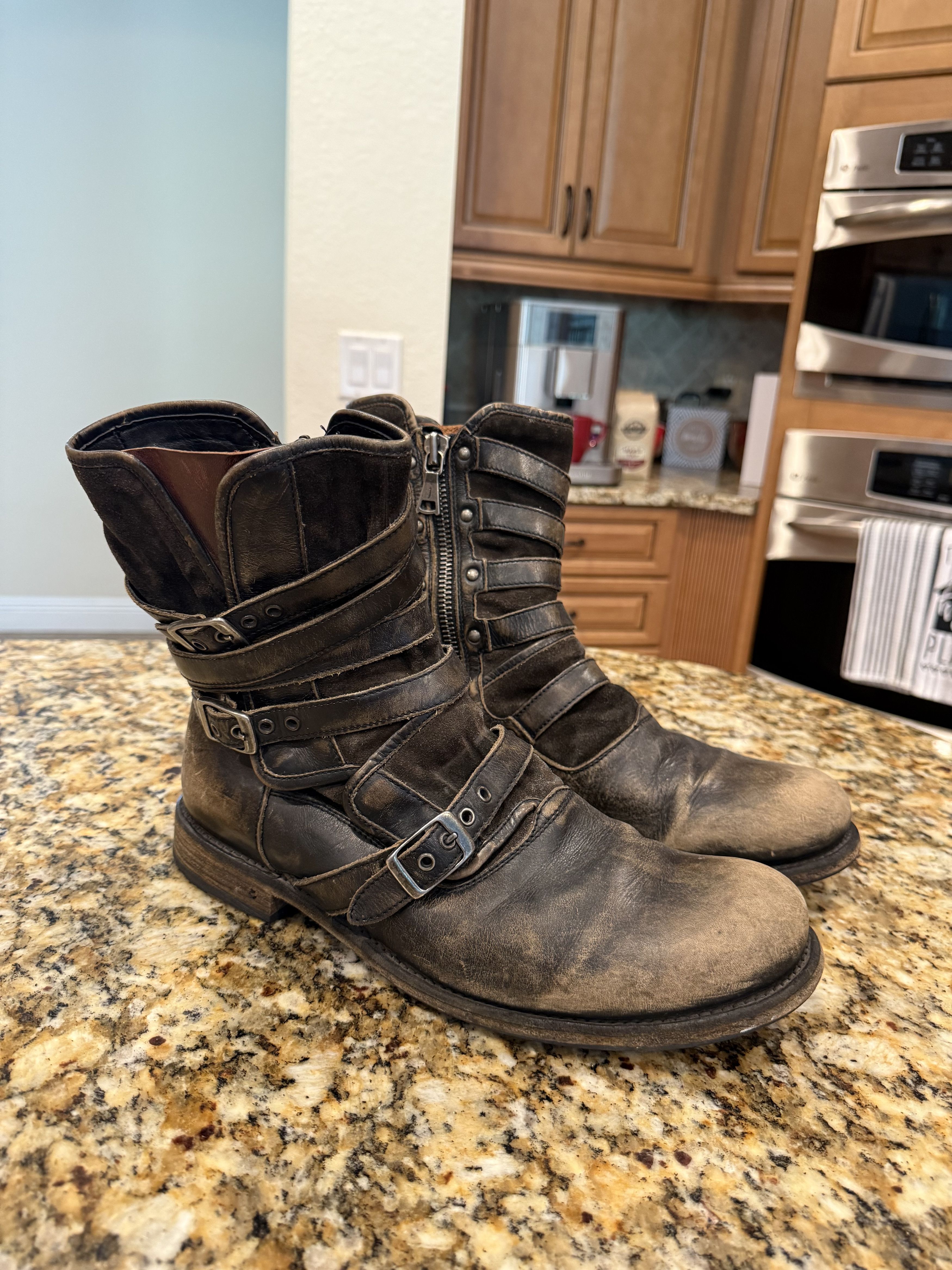 John Varvatos Triple Buckle Engineer Boot Size US 10 / EU 43 - 1 Thumbnail