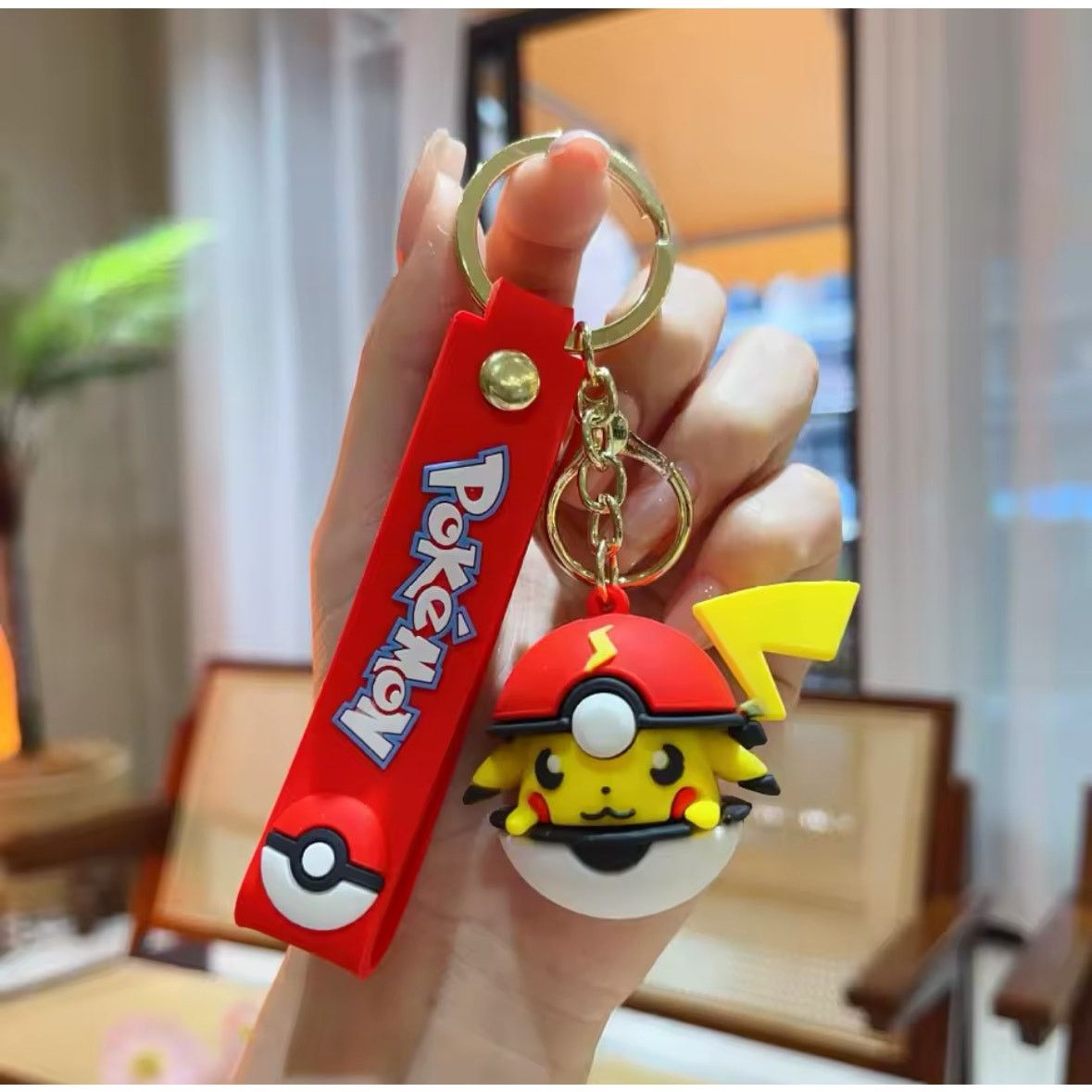 Other Pikachu Pokemon Ball Keychain (Don't Accept Offers) Size ONE SIZE - 1 Preview