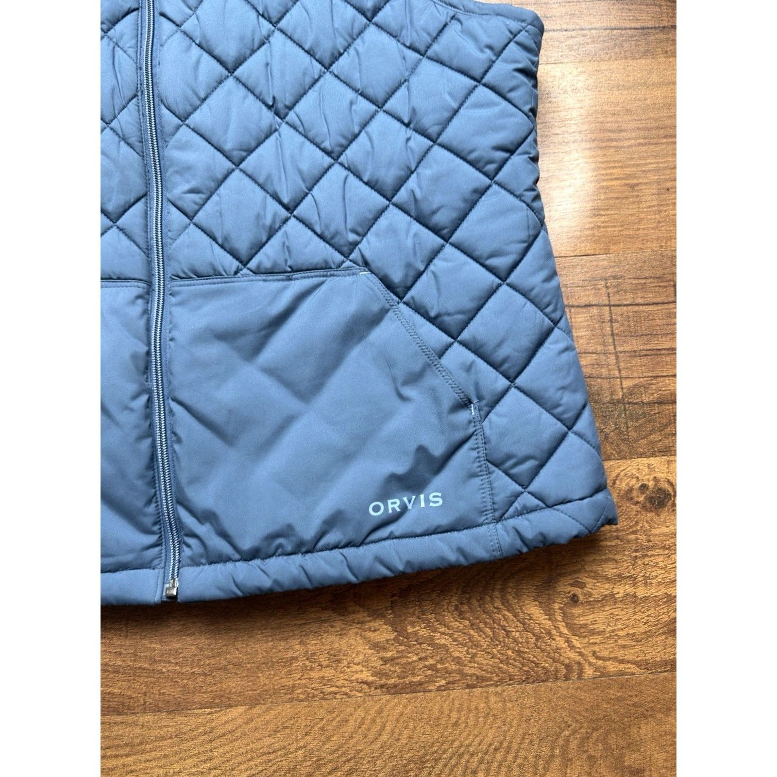 Orvis Orvis Vest Mens XL Blue Quilted Jacket Hiking Snap Zip Equestrian Insulated Regular Size Blue Quilted Vest Mens XL Size US XL / EU 56 / 4 - 4 Thumbnail