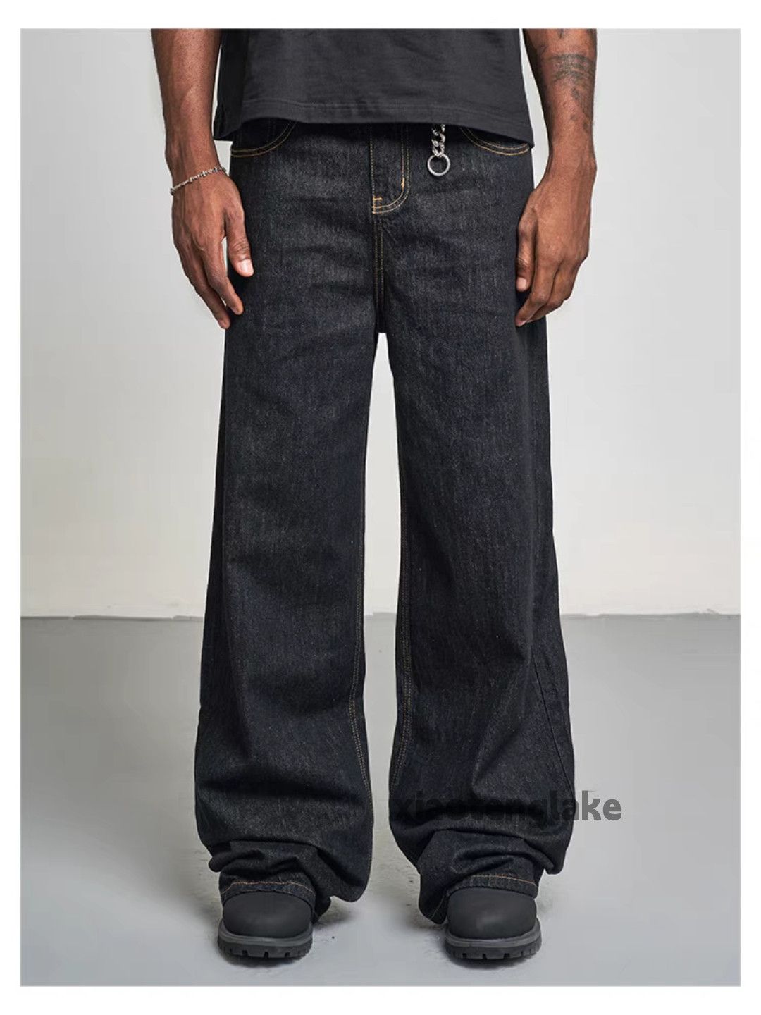 Designer × Jean × Vintage utility skate hiphop loose baggy bootcut pants Size US 30 / EU 46 - 1 Thumbnail