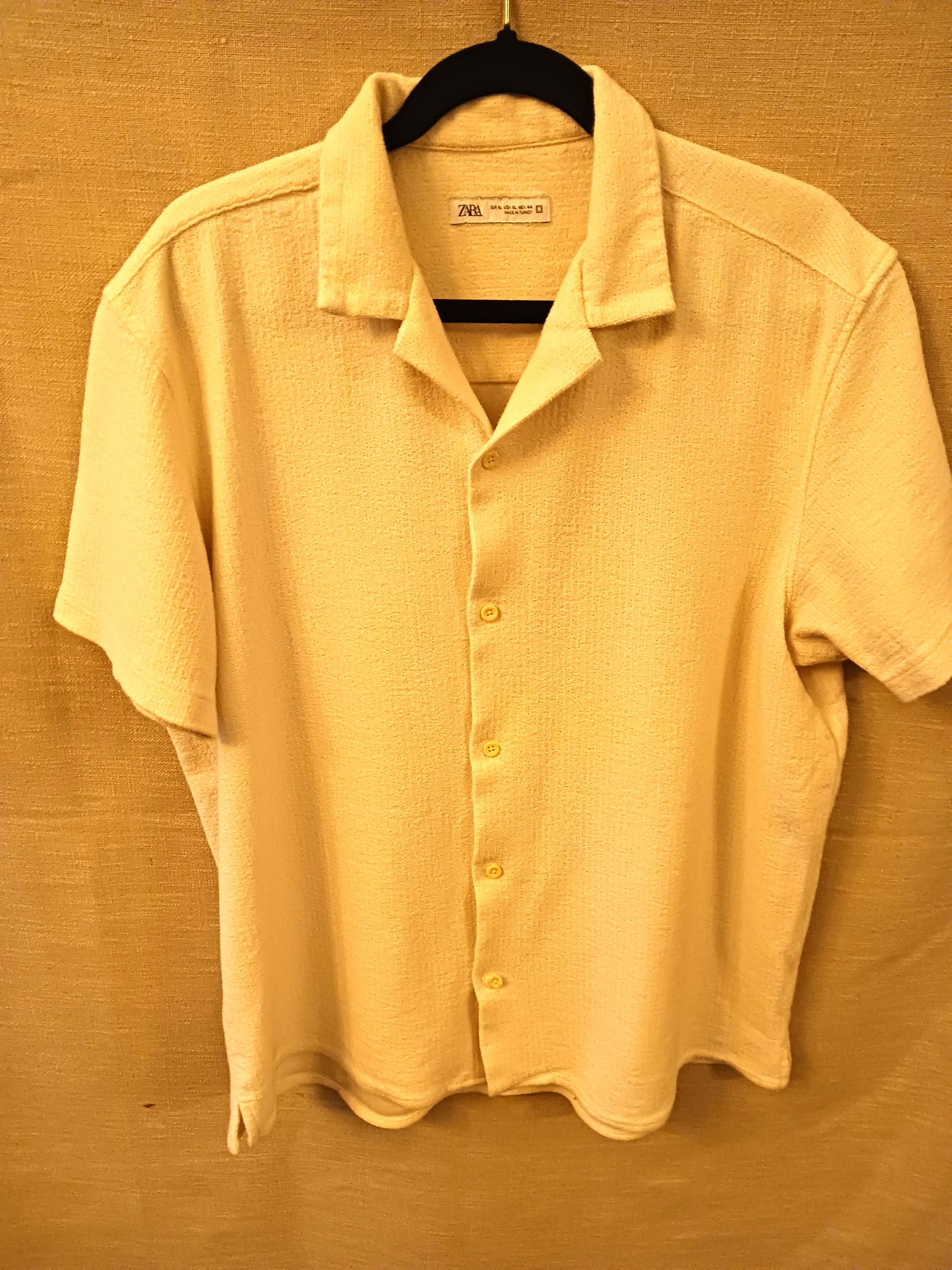 Zara Cotton Blend Retro Style Short Sleeve Knit Shirt Size US M / EU 48-50 / 2 - 1 Thumbnail