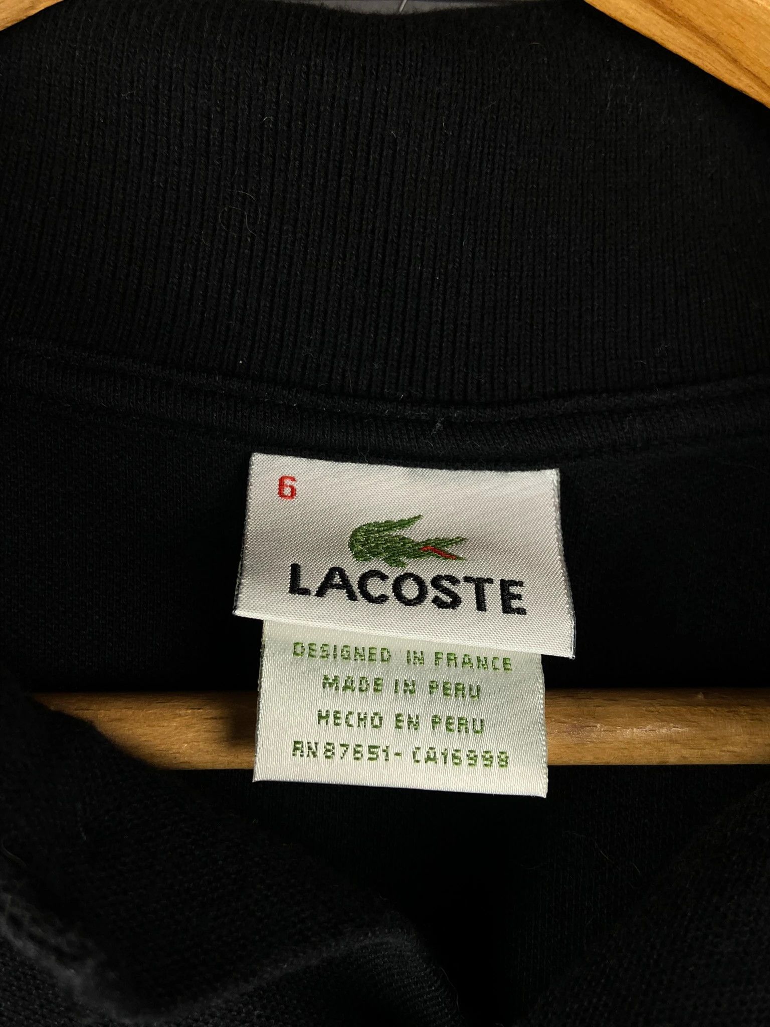 Lacoste Lacoste black polo shirt M vintage classic high Size US M / EU 48-50 / 2 - 3 Thumbnail