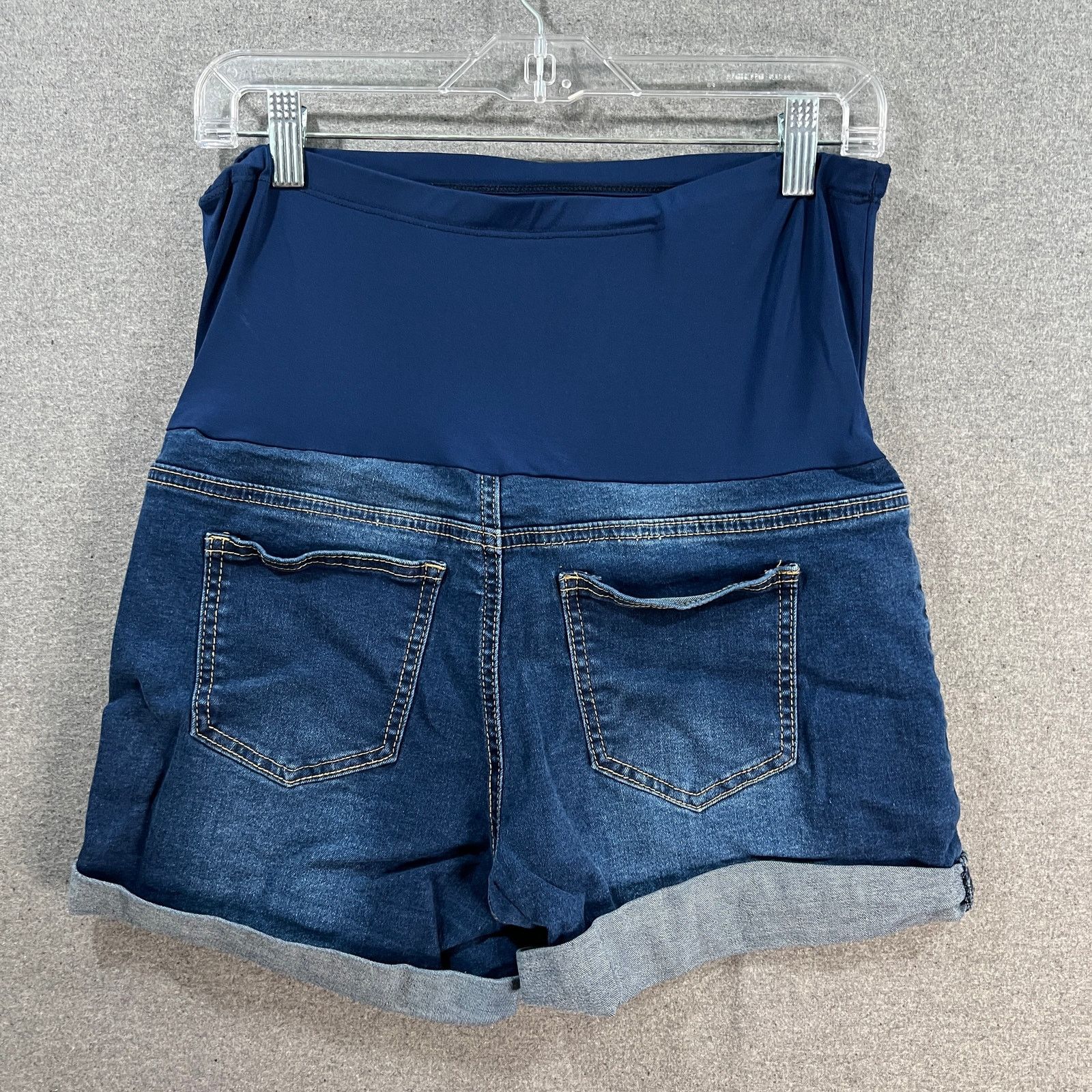 Other Shein Maternity Short Blue Jeans Women Size Medium (6US) Size 28" / US 6 / IT 42 - 2 Thumbnail