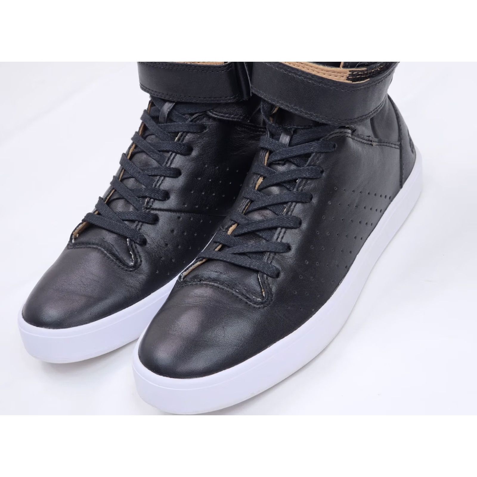 Lacoste Lacoste Tamora Hi Leather Sneakers Women 7.5 Lace Up Ankle Hook Loop Strap EUC Size US 8 / IT 38 - 5 Thumbnail