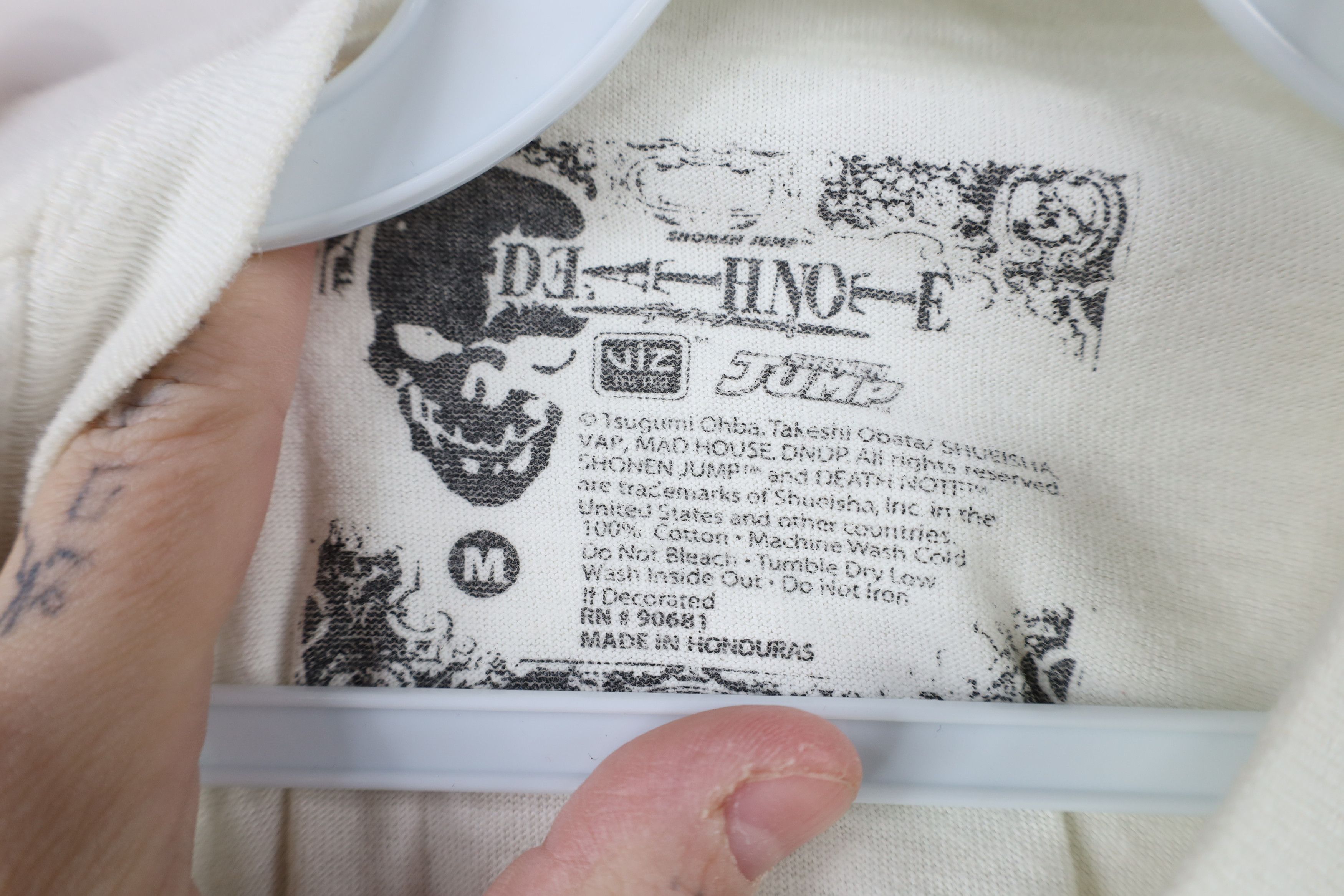 Vintage Vintage Shonen Jump Deathnote Anime Manga Skull T-Shirt Size US M / EU 48-50 / 2 - 11 Thumbnail