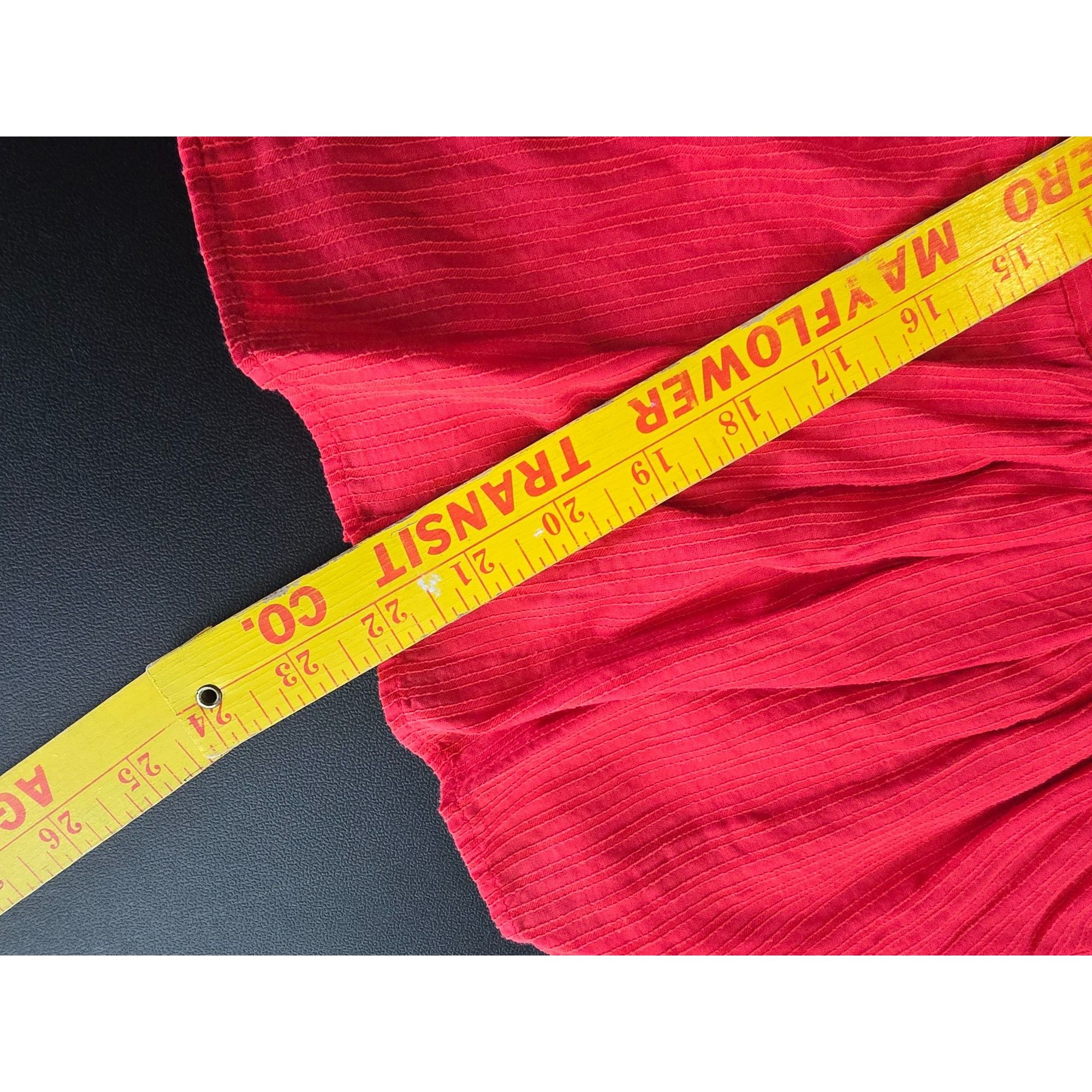 Jessica Simpson Jessica Simpson Red V-Neck Long Sleeve Blouse boho XS Size XS / US 0-2 / IT 36-38 - 9 Thumbnail