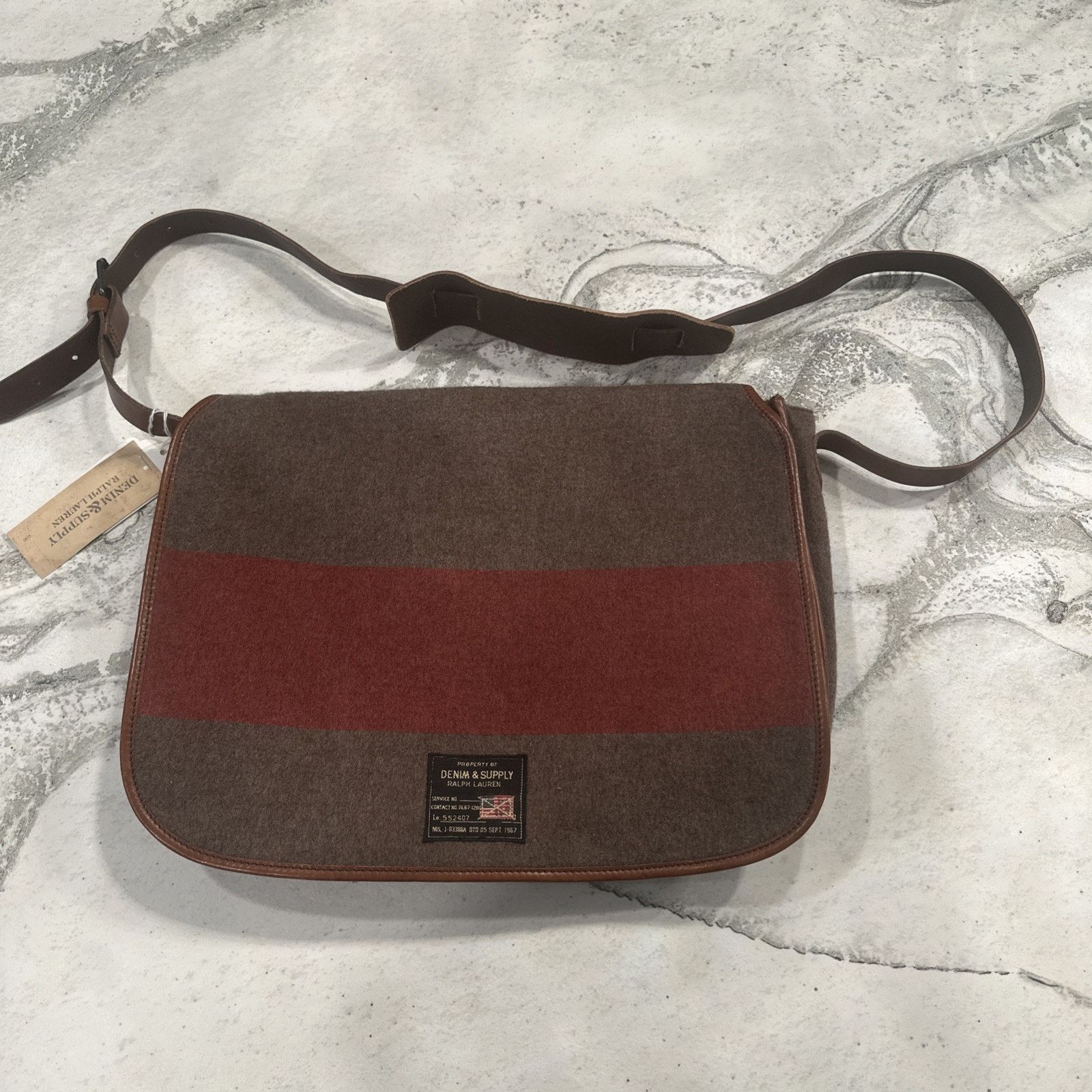 NWT Ralph Lauren Rugby Stripe Purse Southwestern Tote Bag
