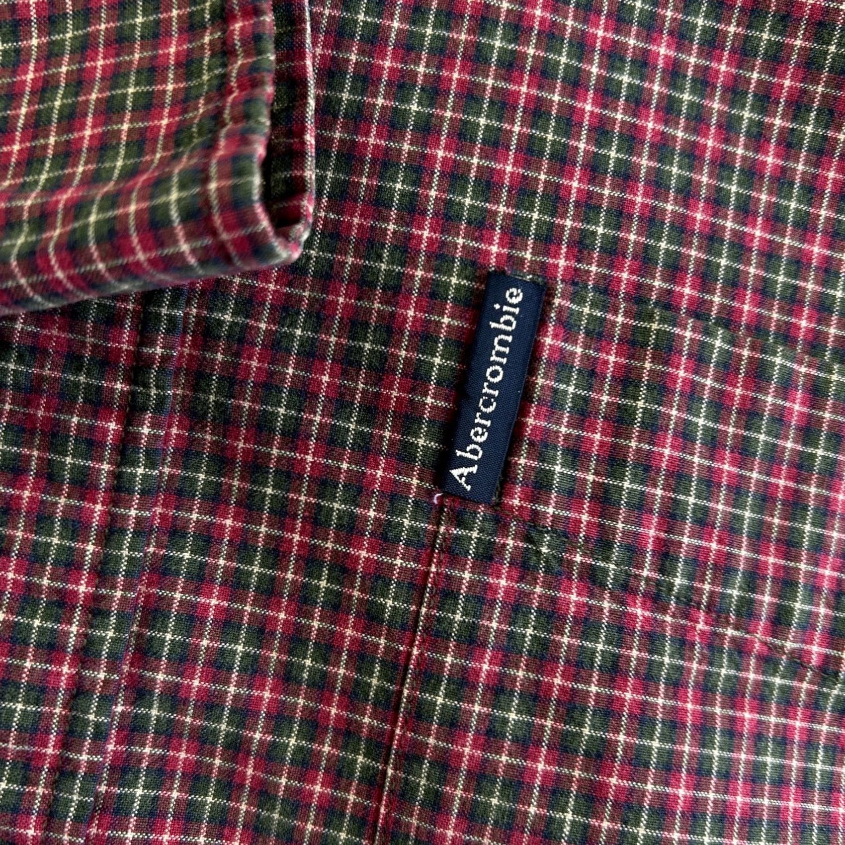 Abercrombie & Fitch Vintage Abercrombie & Fitch Plaid Button-Up Shirt XL Red Green Mens 90s Preppy College Classic y2k Short description Size US XL / EU 56 / 4 - 3 Thumbnail