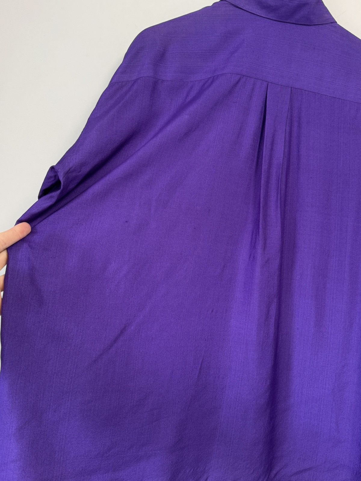 Callaghan Callaghan by Romeo Gigli Vintage Silk Shantung Button Up Top Size XS / US 0-2 / IT 36-38 - 12 Thumbnail