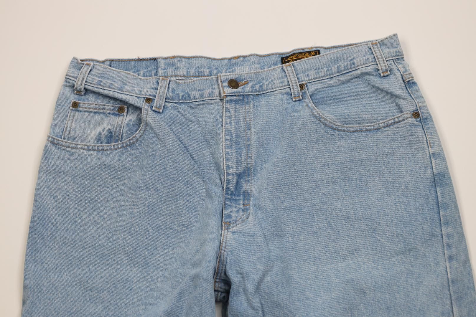 Eddie Bauer Vintage 90s Eddie Bauer Baggy Fit Tapered Leg Jeans Blue Size US 40 / EU 56 - 2 Thumbnail
