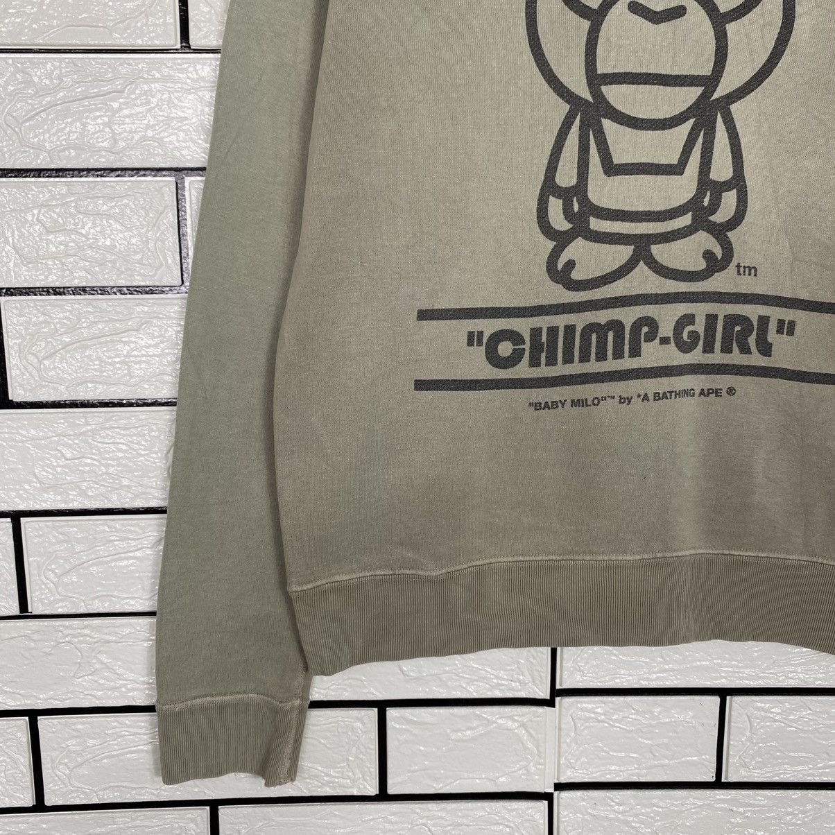 Bape 📌Vintage Cropped Sweatshirt Bathing Ape Big Logo Size M / US 6-8 / IT 42-44 - 5 Thumbnail