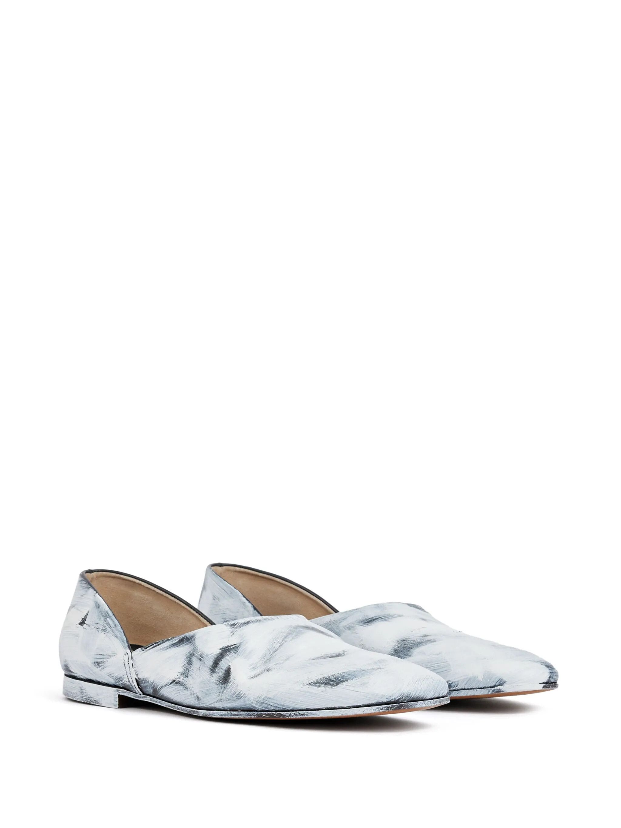 Maison Margiela o1w1db11225 Louvre Greca Loafers in White/Black Size US 11 / EU 44 - 2 Thumbnail