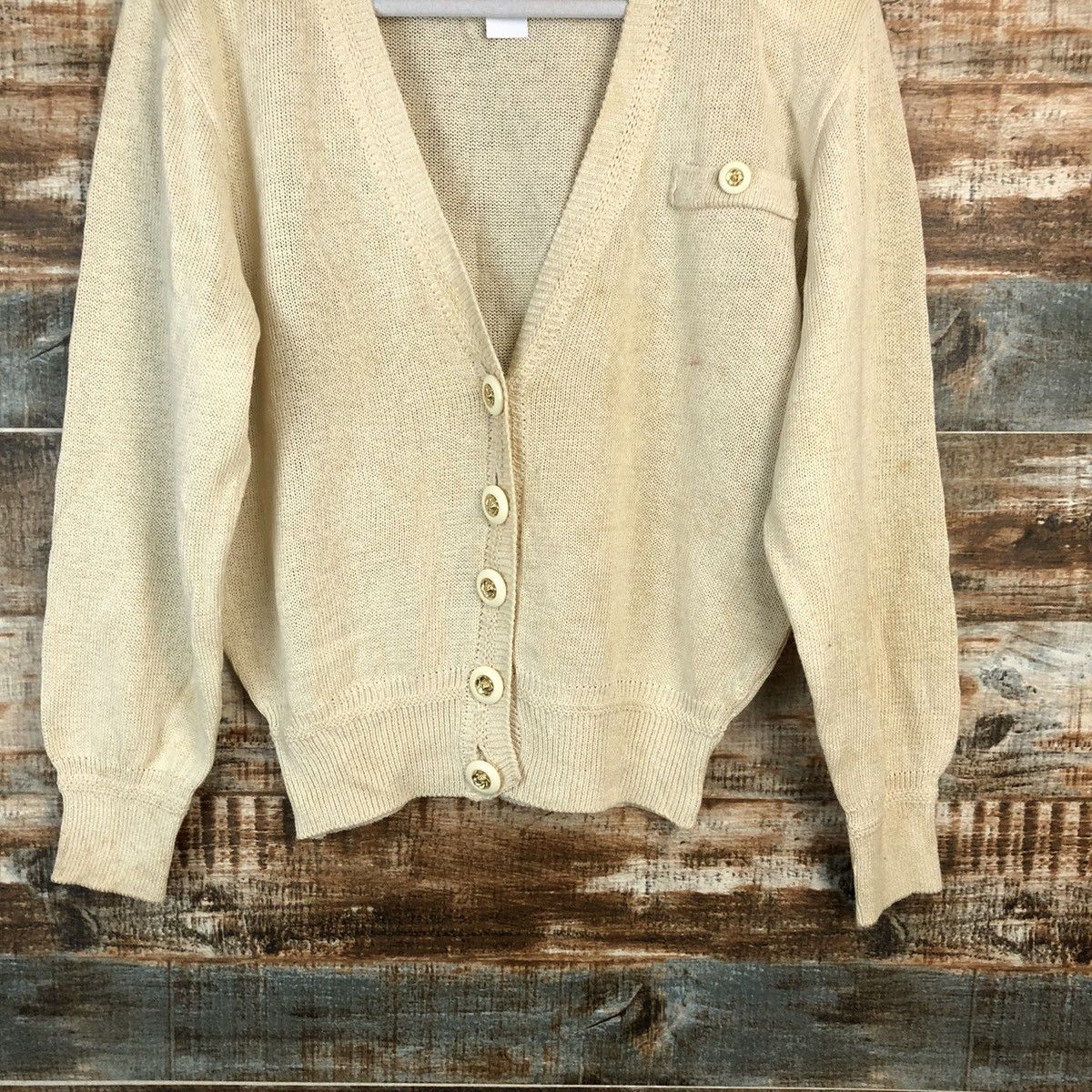 Homespun Knitwear Ellel Saison Brown Cardigan Knitwear #A1603 Size S / US 4 / IT 40 - 6 Thumbnail
