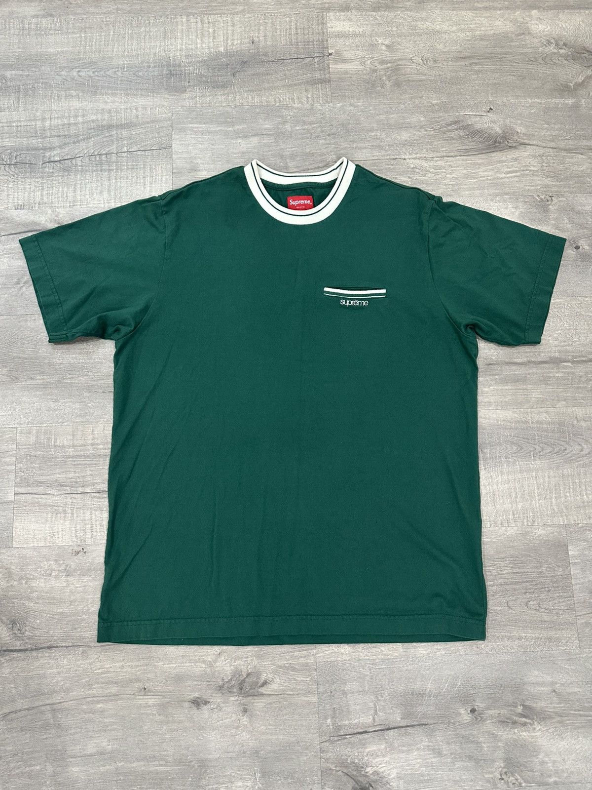 Supreme Supreme Ribbed Pocket Tee Size US L / EU 52-54 / 3 - 1 Thumbnail
