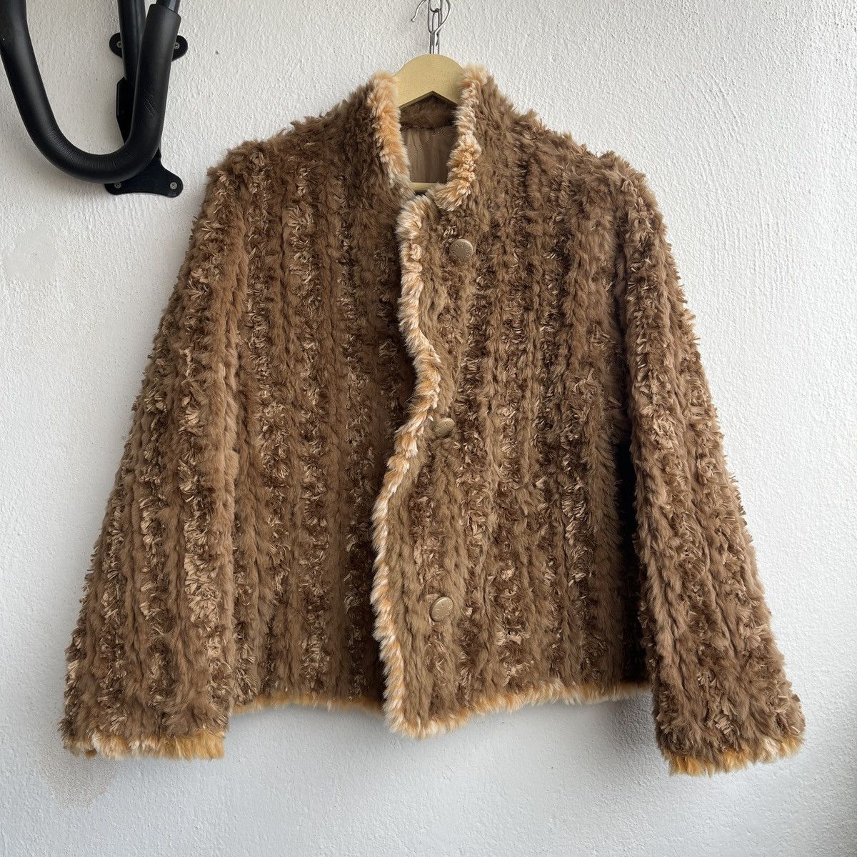 Balmain BALMAIN REVERSIBLE MONOGRAM FUR JACKET Size US L / EU 52-54 / 3 - 6 Thumbnail